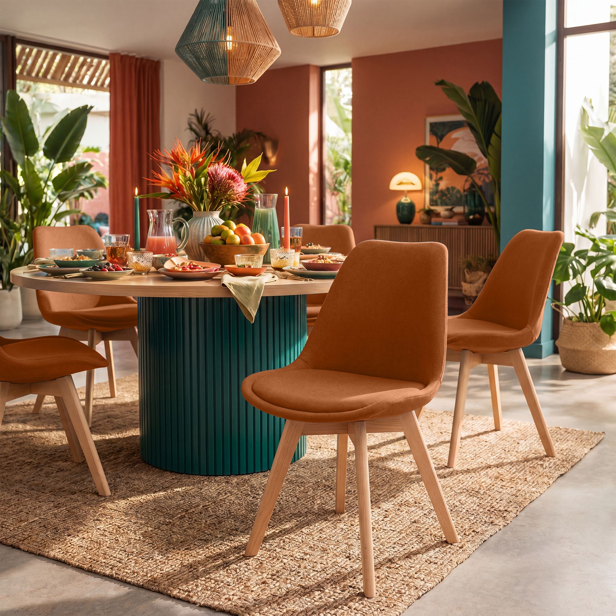 Set 4 sedie da pranzo Linares eleganti e confortevoli per ogni ambiente