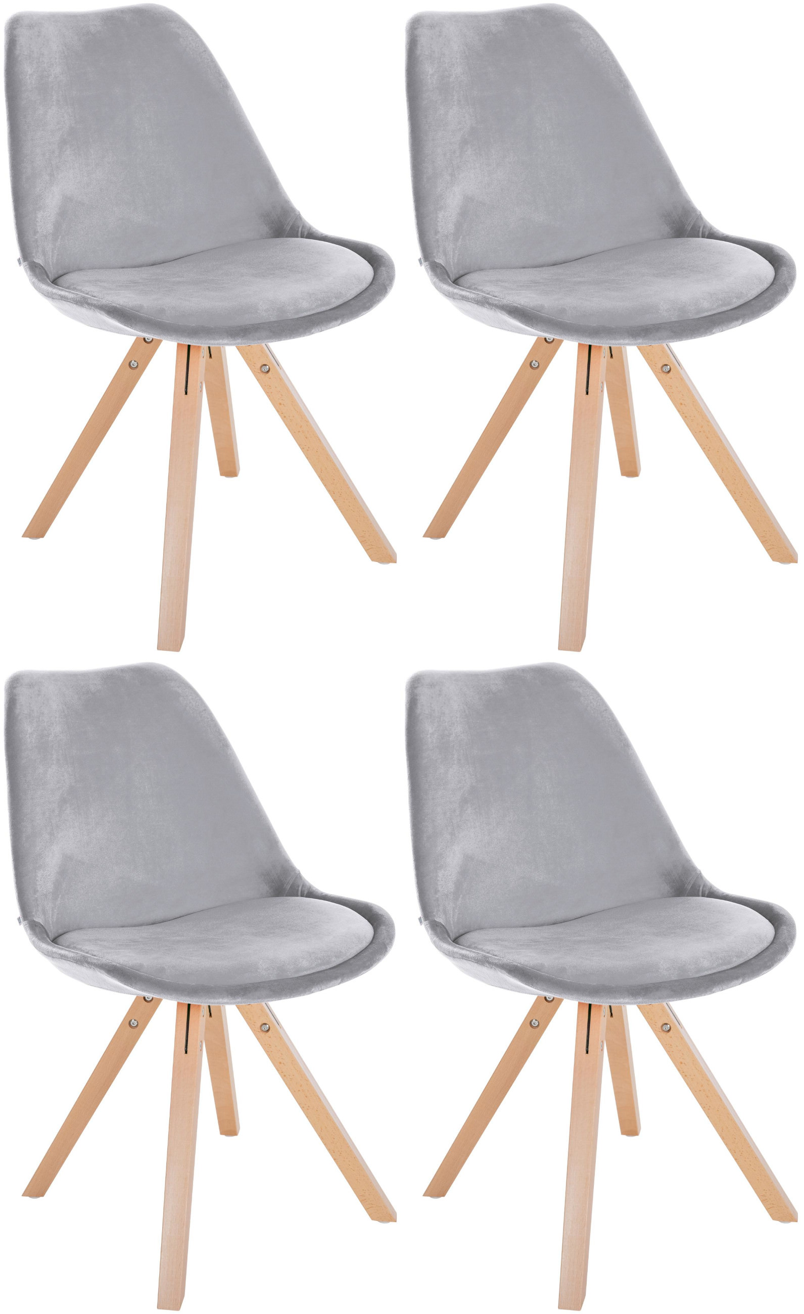 Set di 4 sedie Sofia Velvet
