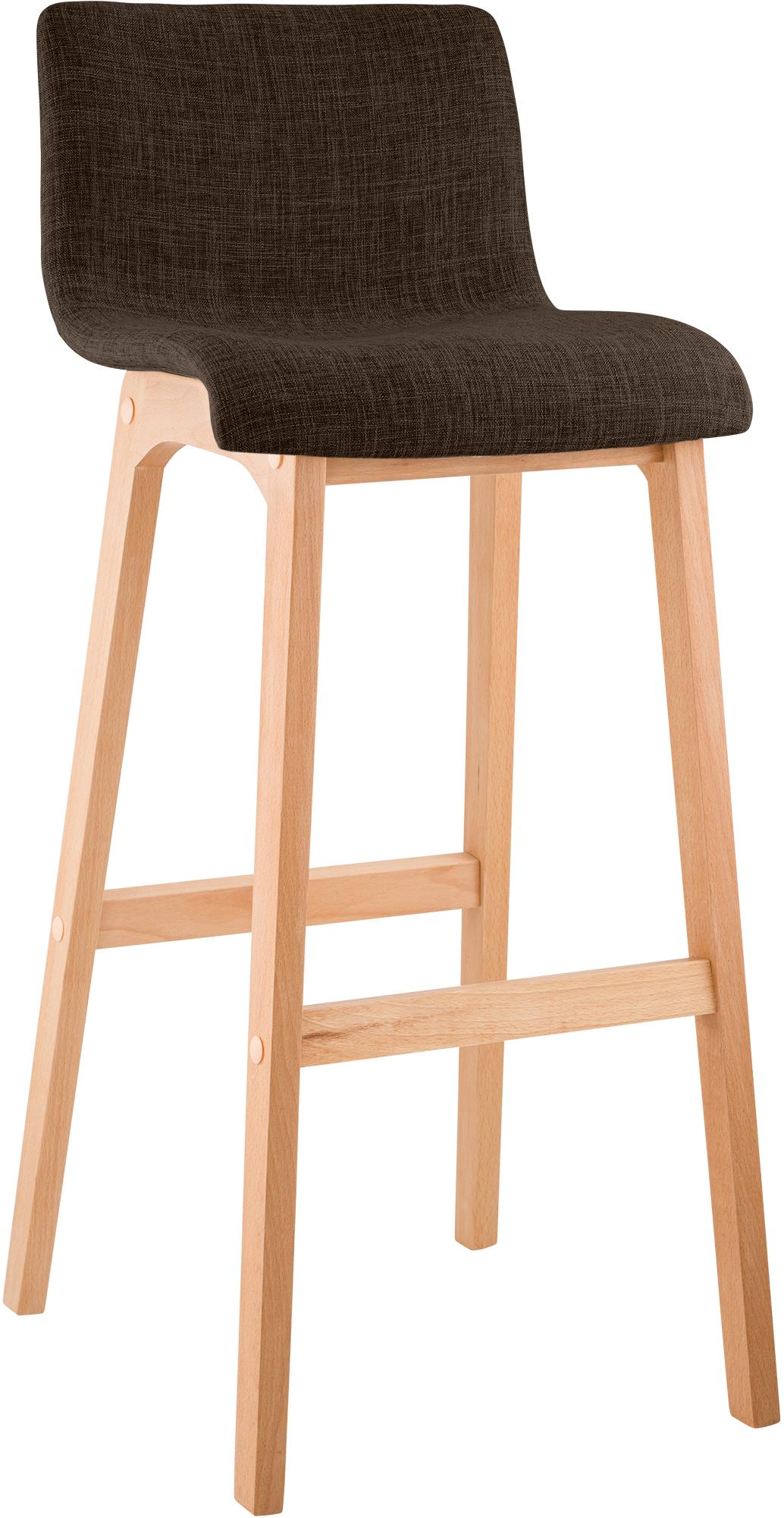 Sgabello da Bar Hover Tessuto Base a Quattro Gambe Natura