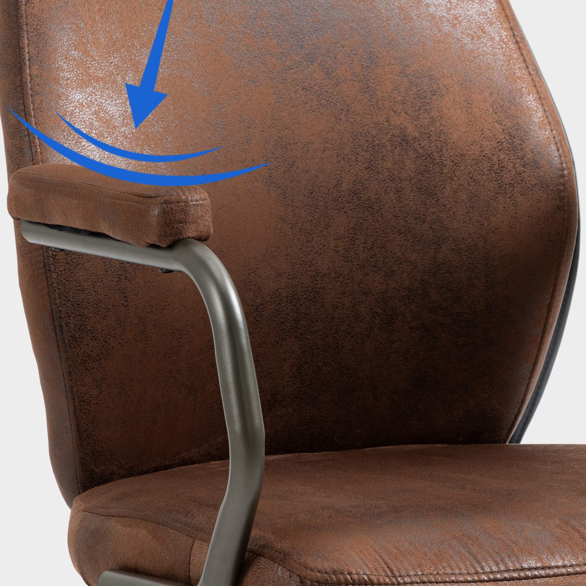 Sedia da ufficio Pocatello Industrial Loft Stile antico