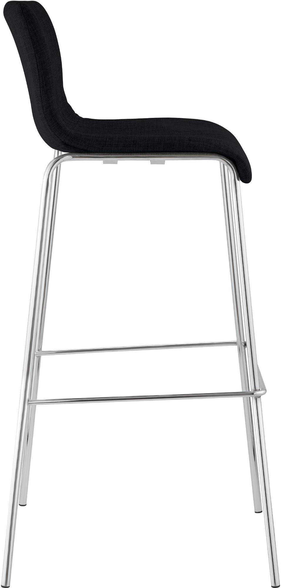 Set da 2 sgabelli da bar Hover in tessuto con base a 4 gambe