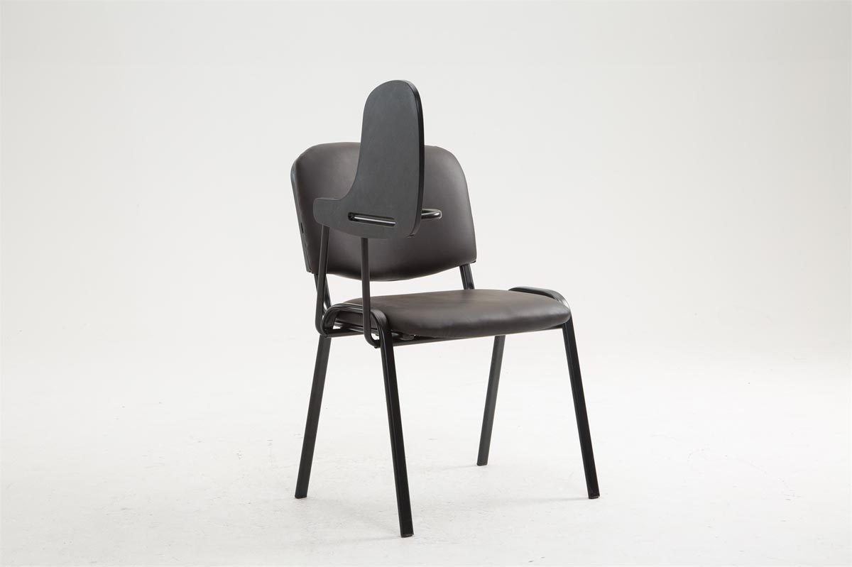Sedia Ken in similpelle con tavolino ribaltabile
