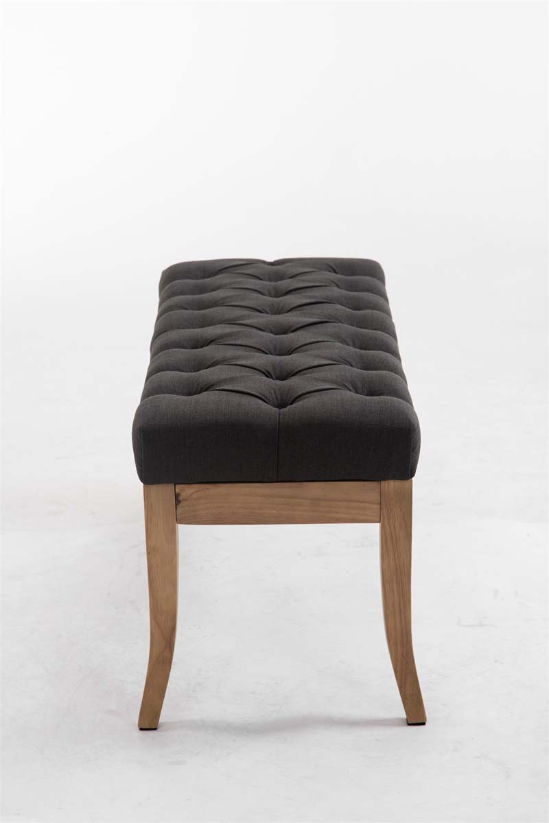 Panca design RAMSES in legno chiaro antico tessuto