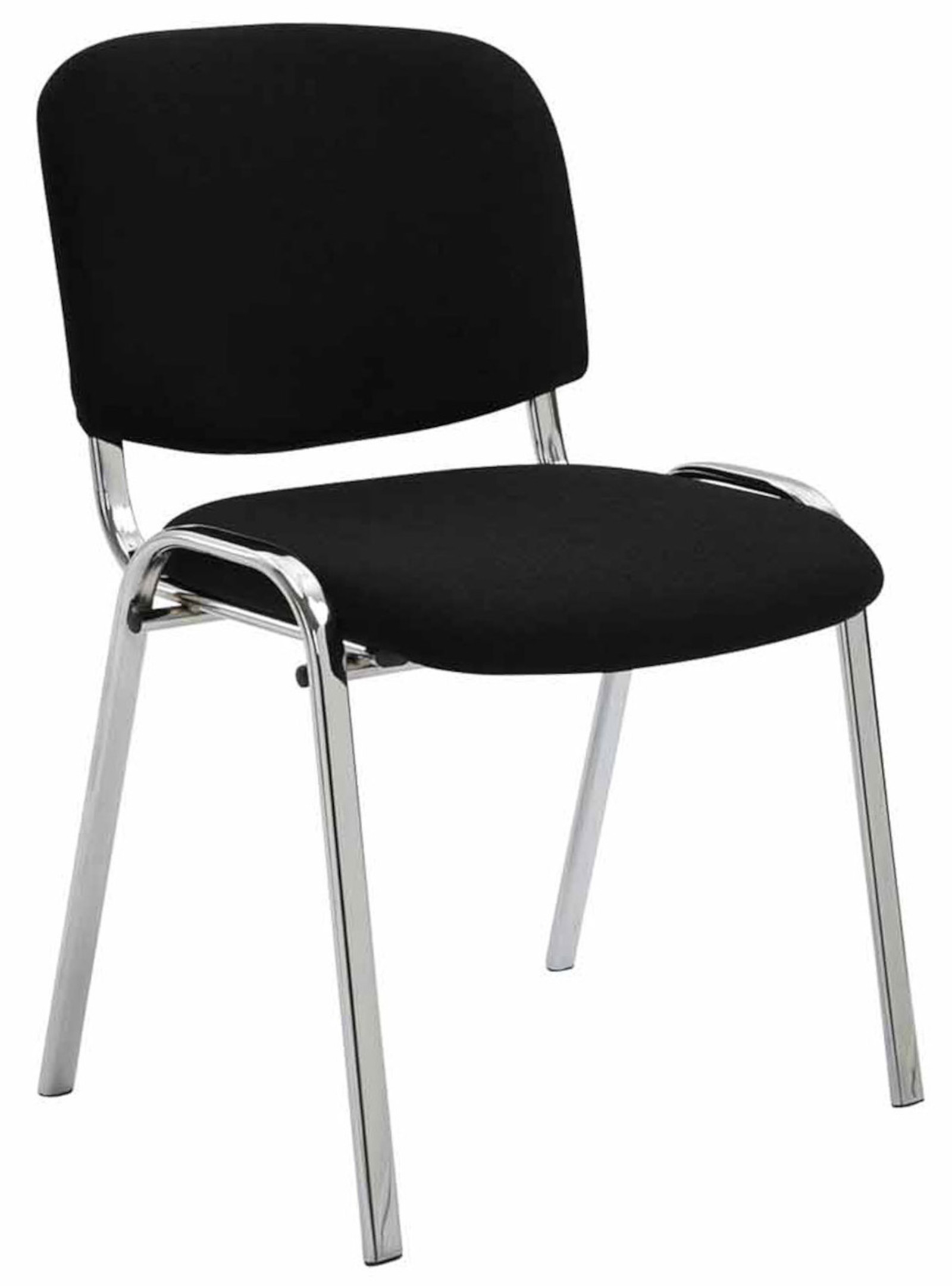 Set di 4 sedie Ken Chrome in tessuto