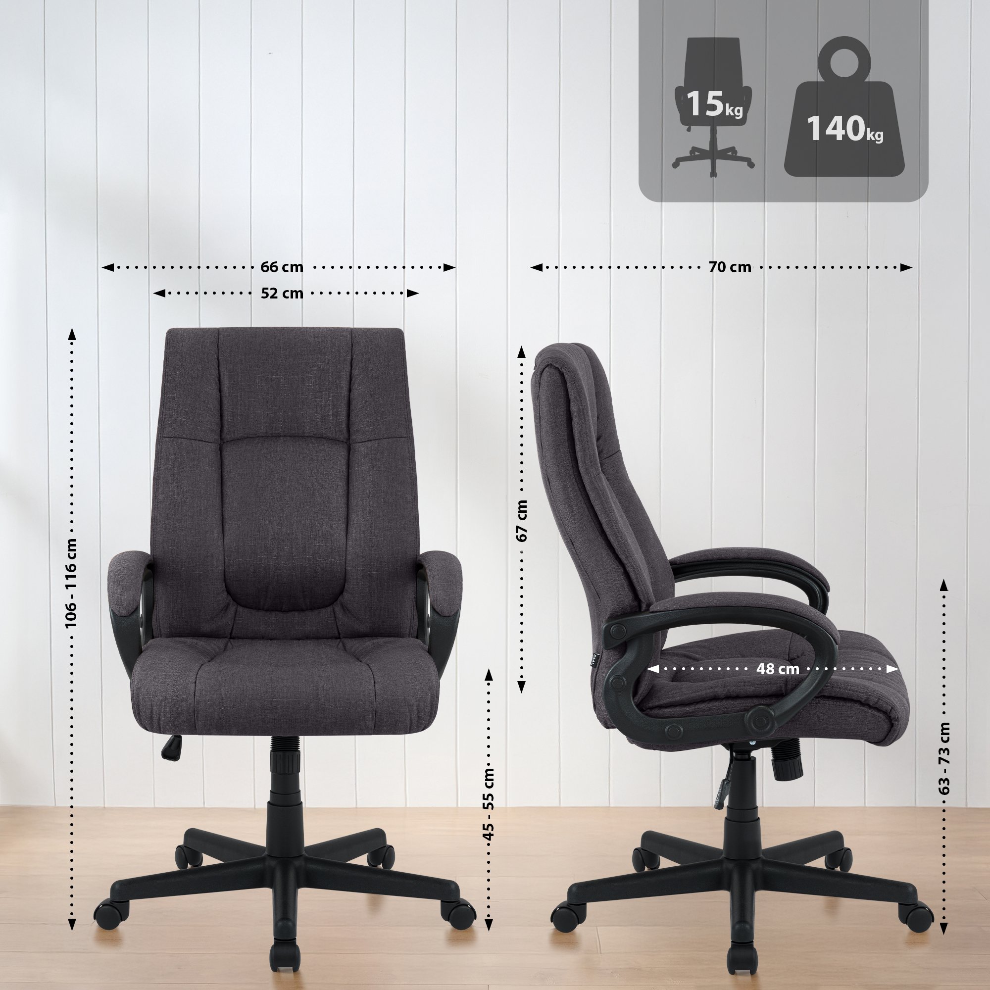 Poltrona Ufficio XL Sparta Tessuto
