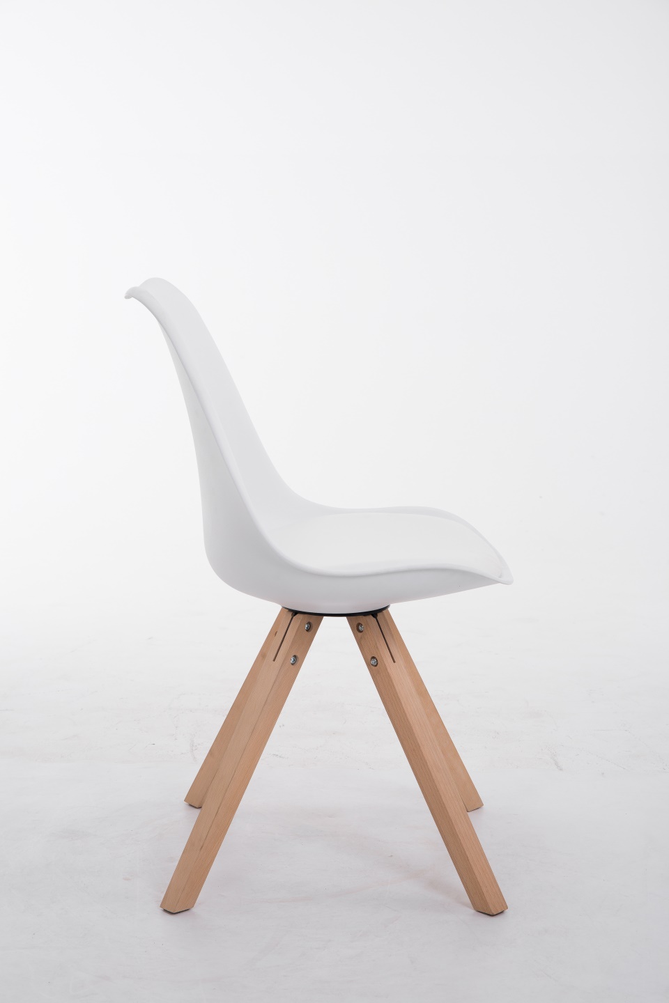 Sedia Toulouse in similpelle gambe quadrate