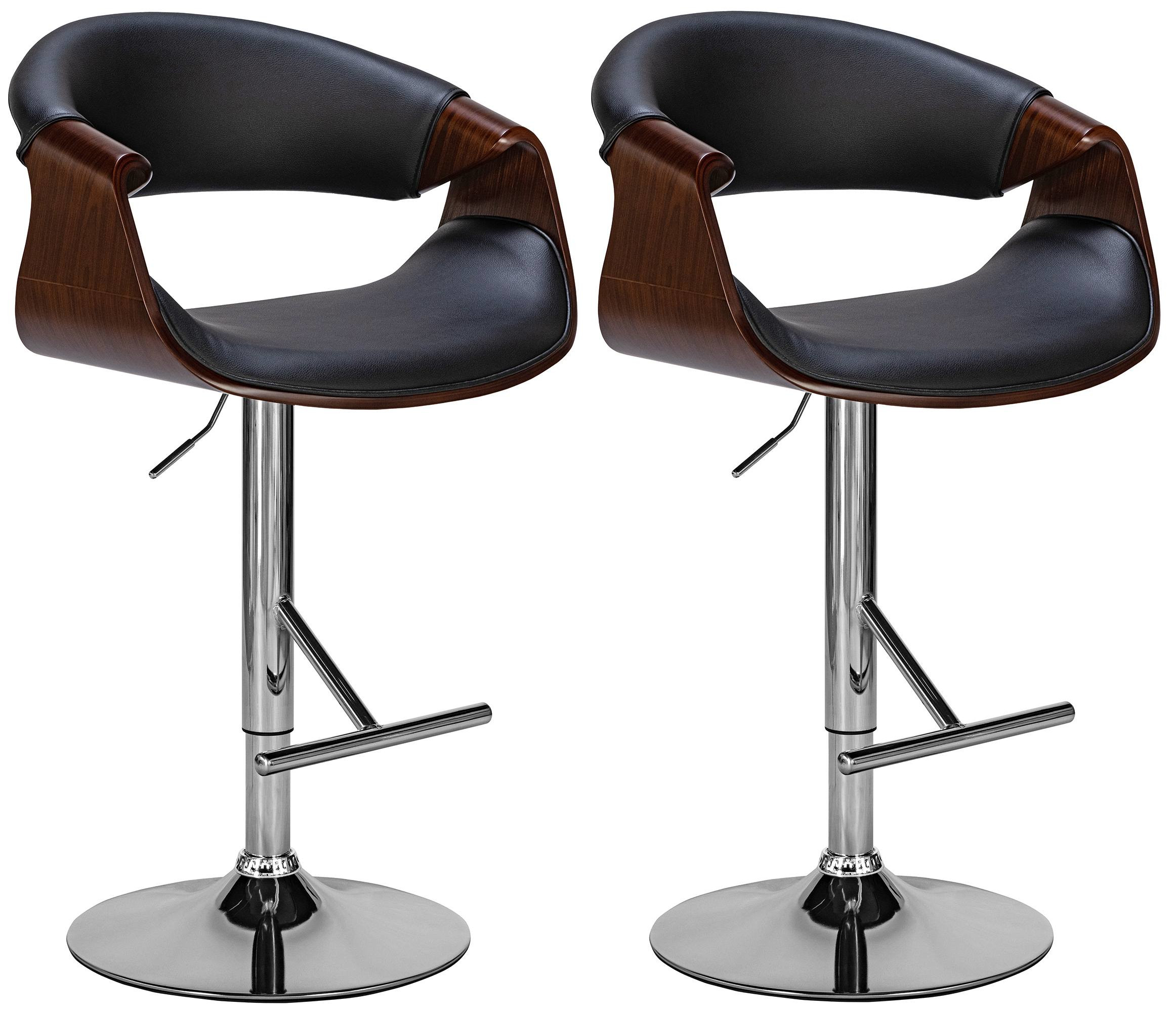 Set di 2 sgabelli da bar Foley in similpelle
