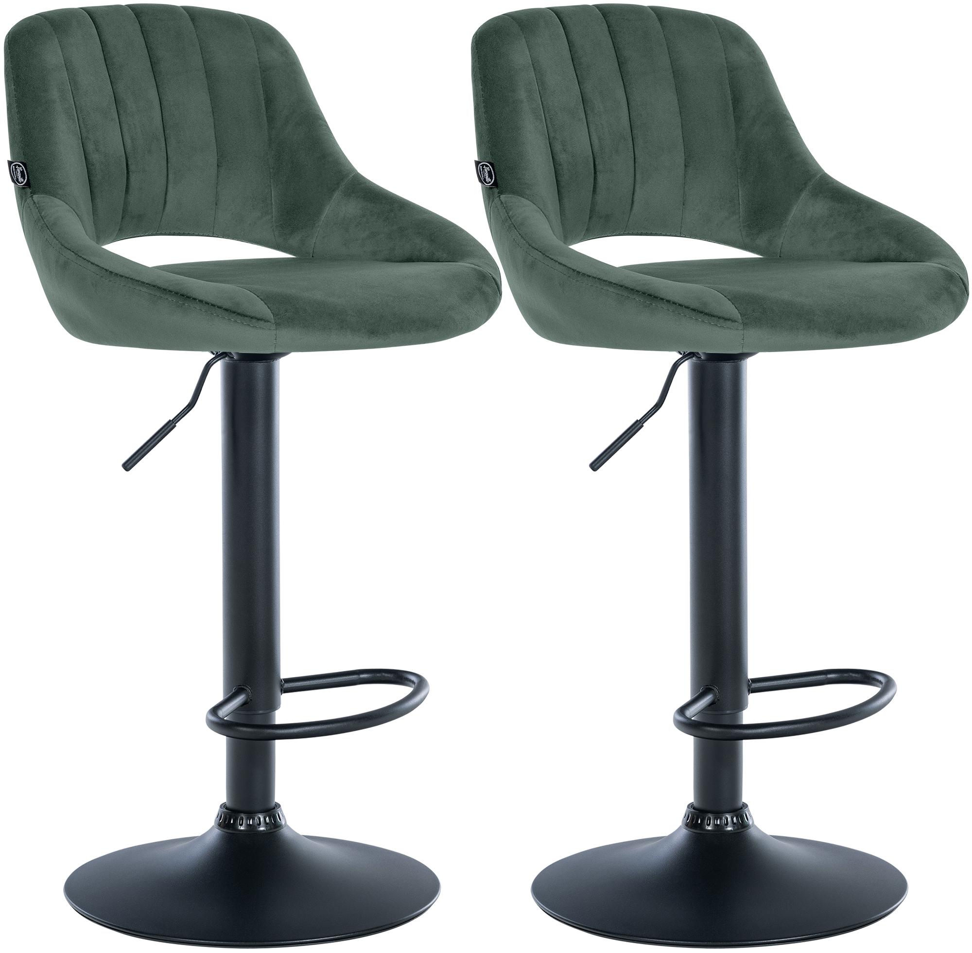 Set da 2 sgabelli da bar Milet in velluto