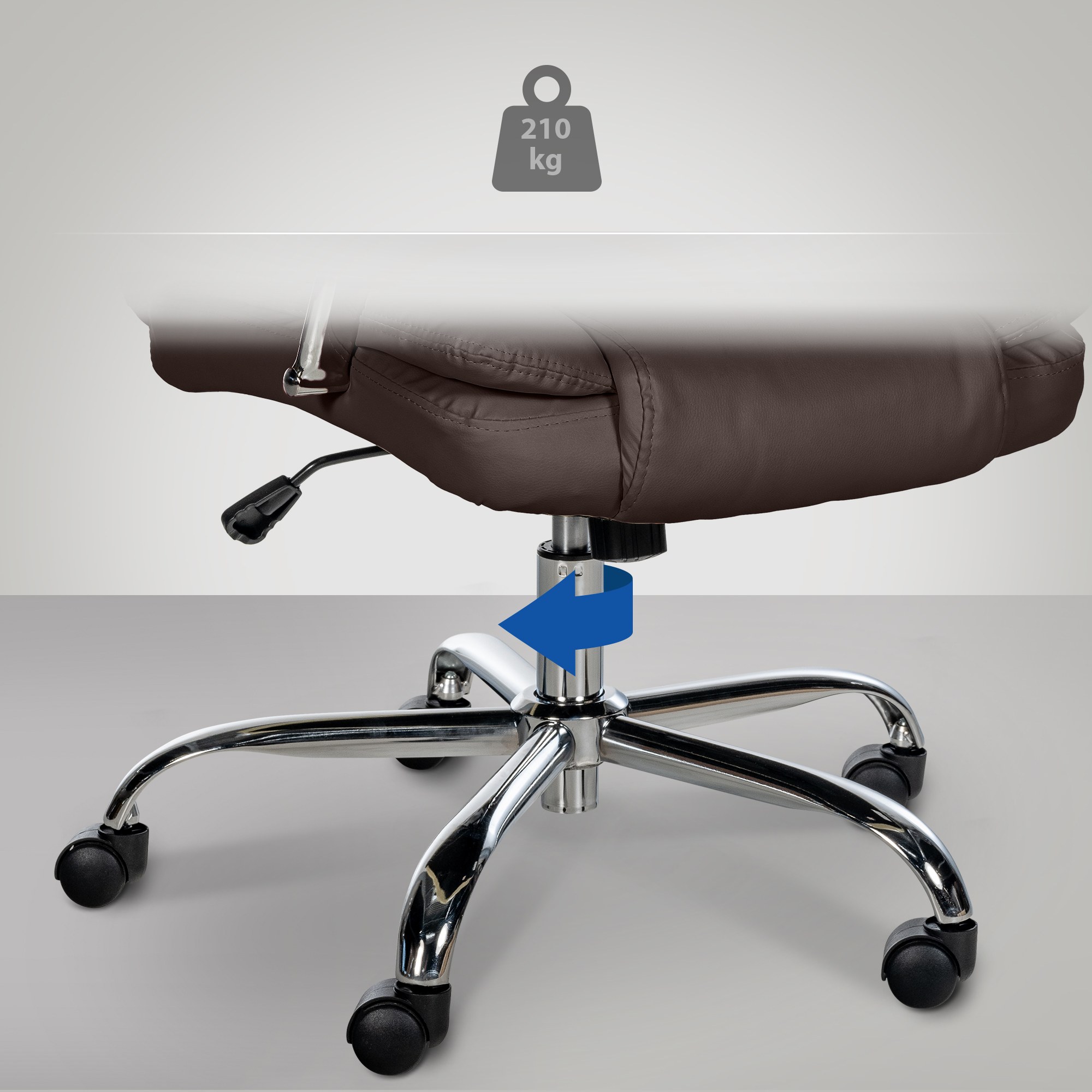 Poltrona ufficio XXL Xanthos in similpelle