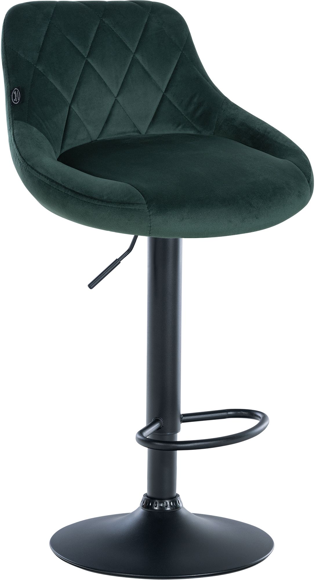Set di 2 sgabelli da bar Lazio Velvet