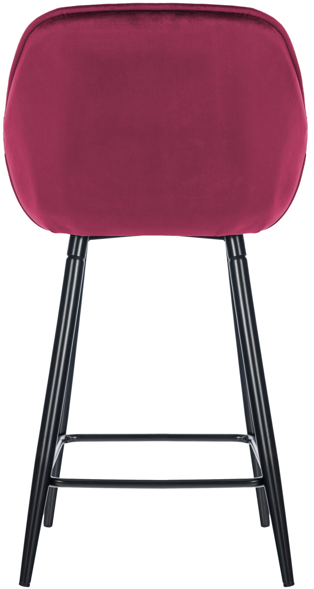 Sgabello da bar Gibson in velluto altezza seduta 76 cm
