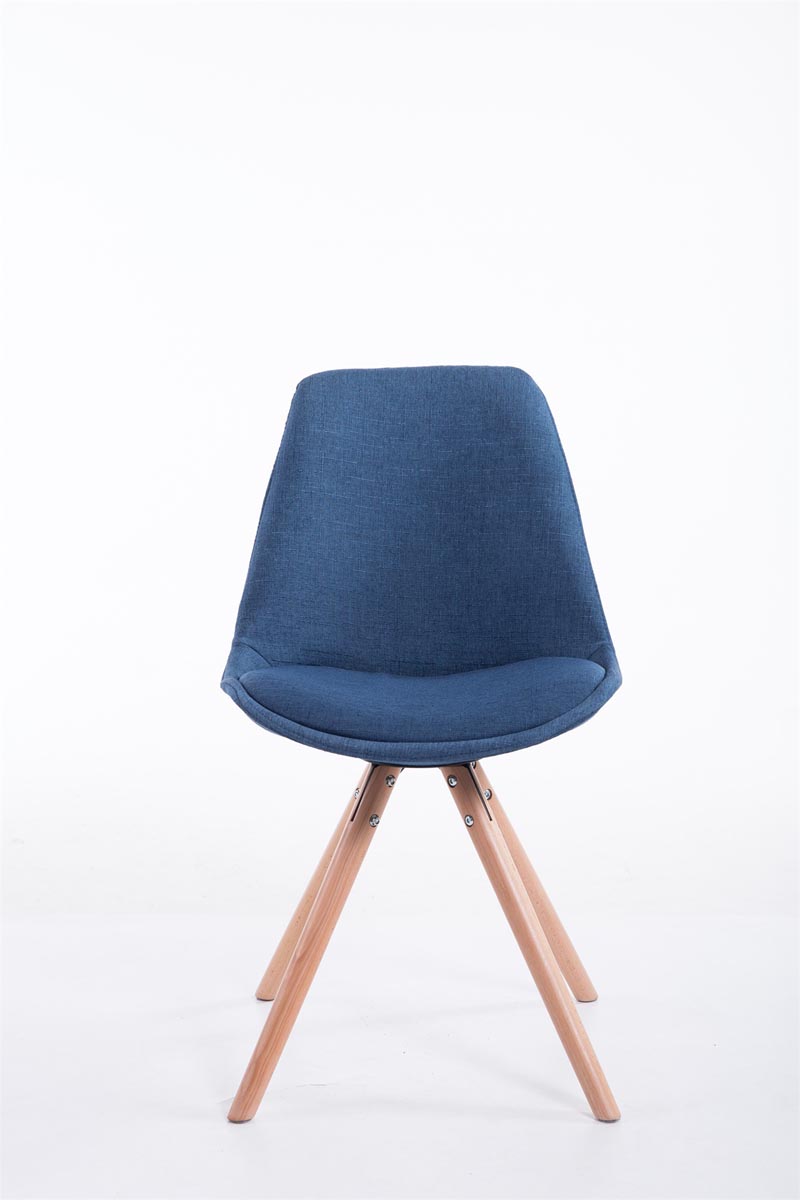 Sedia Toulouse in stoffa gambe tonde