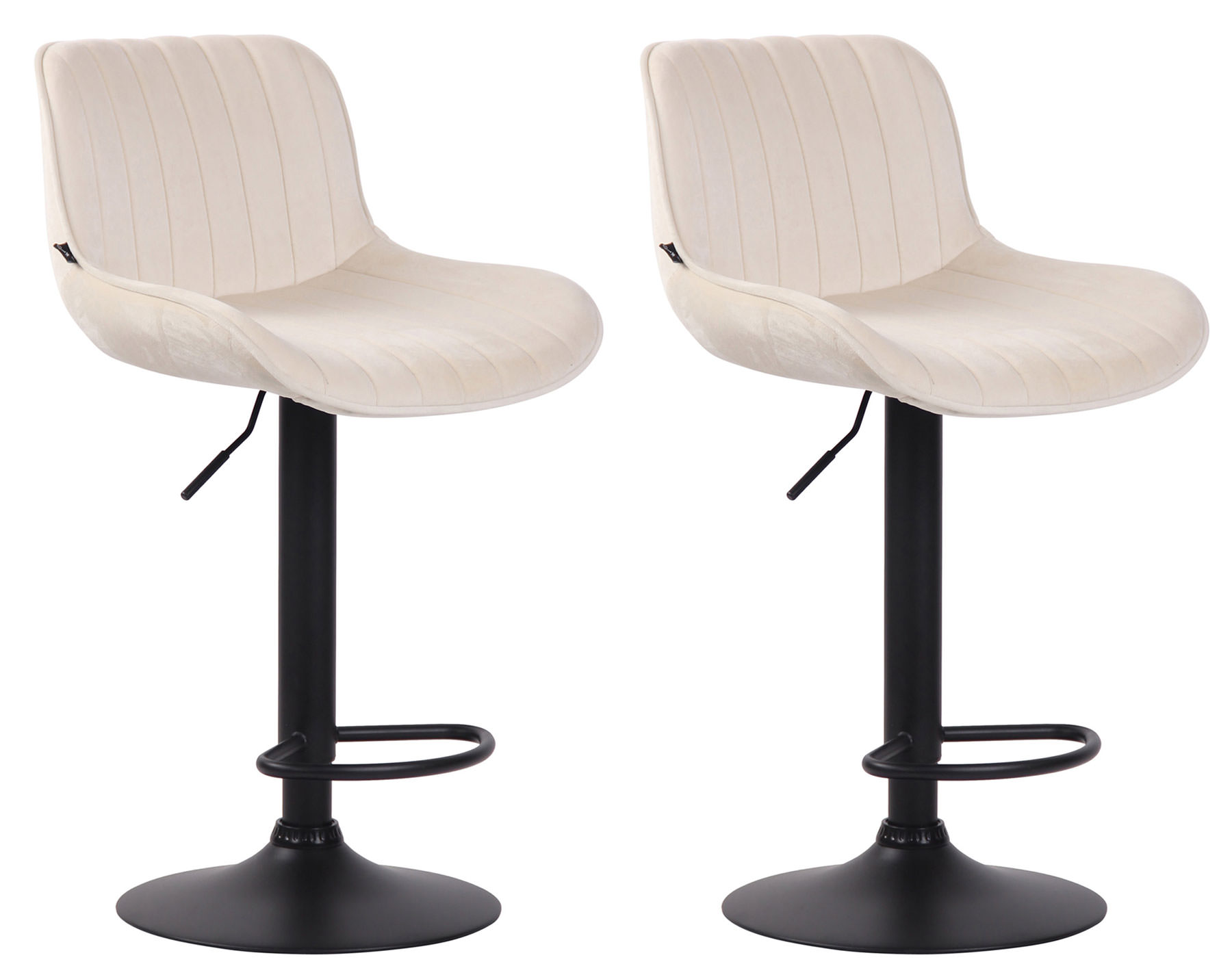 Set di 2 sgabelli da bar Lentini Velvet