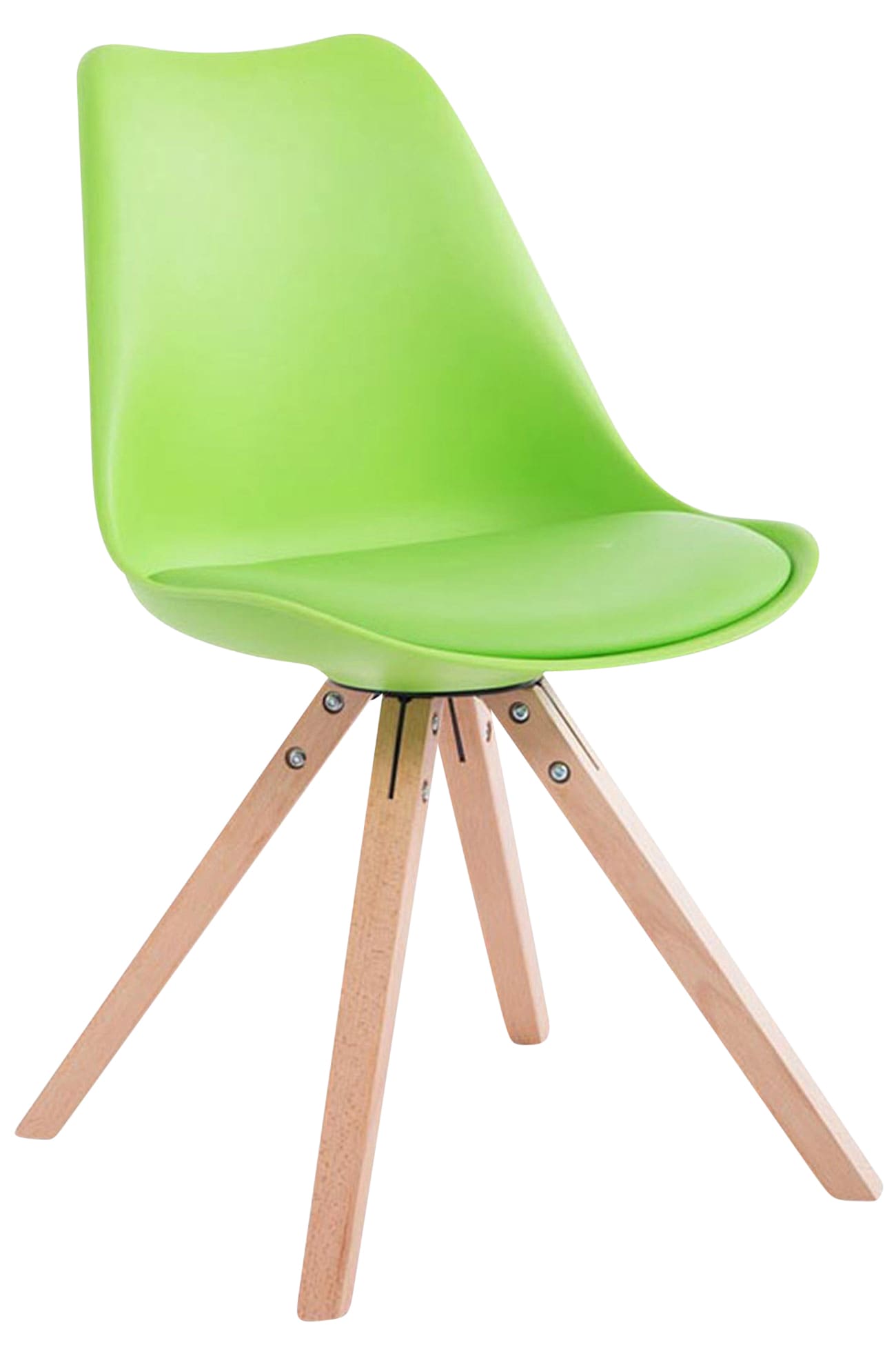 Set di 4 sedie Toulouse in similpelle Square