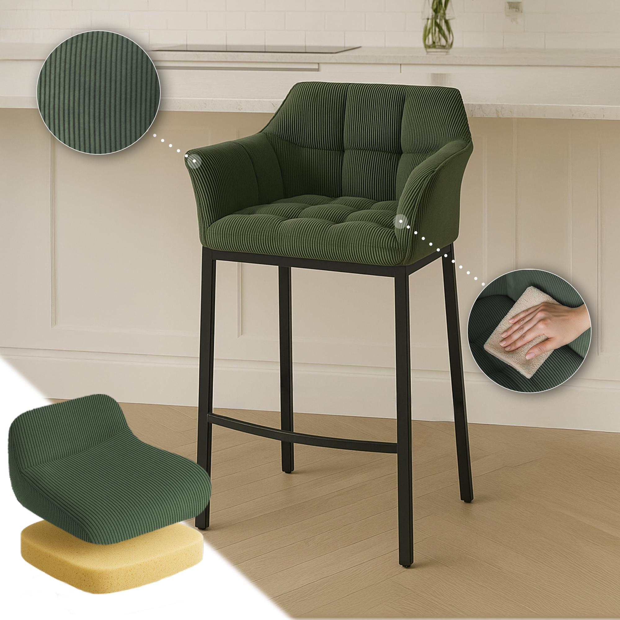 Sgabello Bar Damaso con Rivestimento In Corda e Base a Quattro Gambe