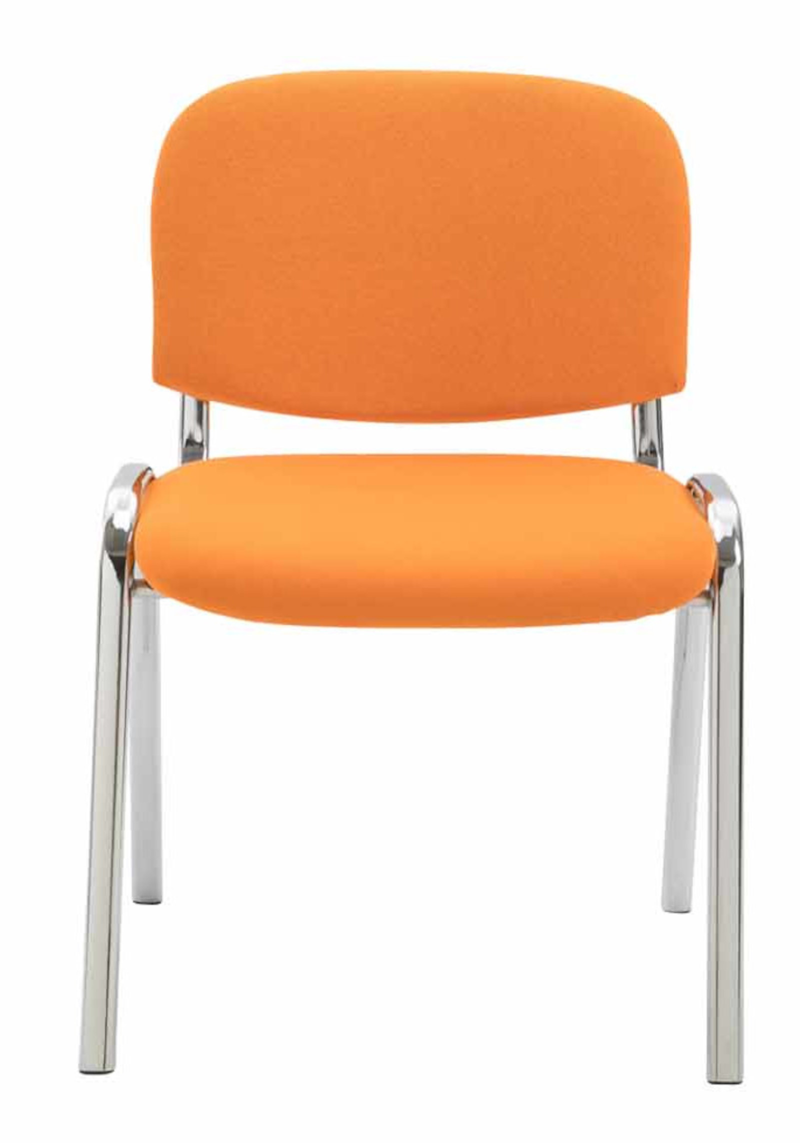 Set di 4 sedie Ken Chrome in tessuto