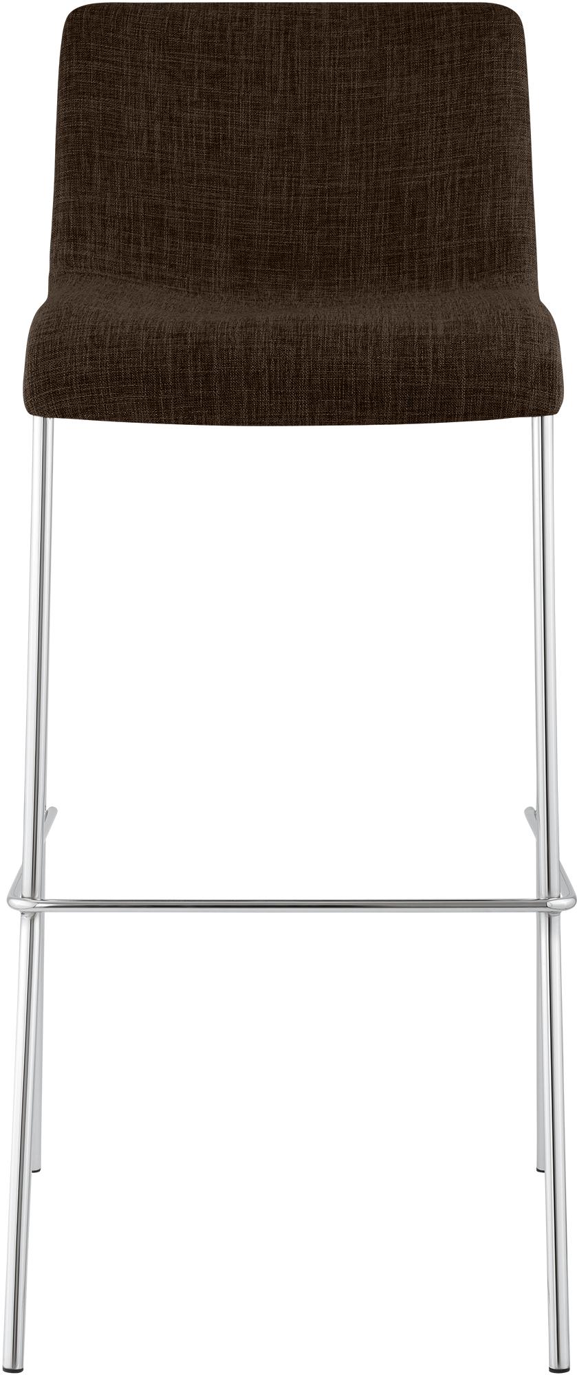 Sgabello da bar Hover in tessuto con base a quattro gambe