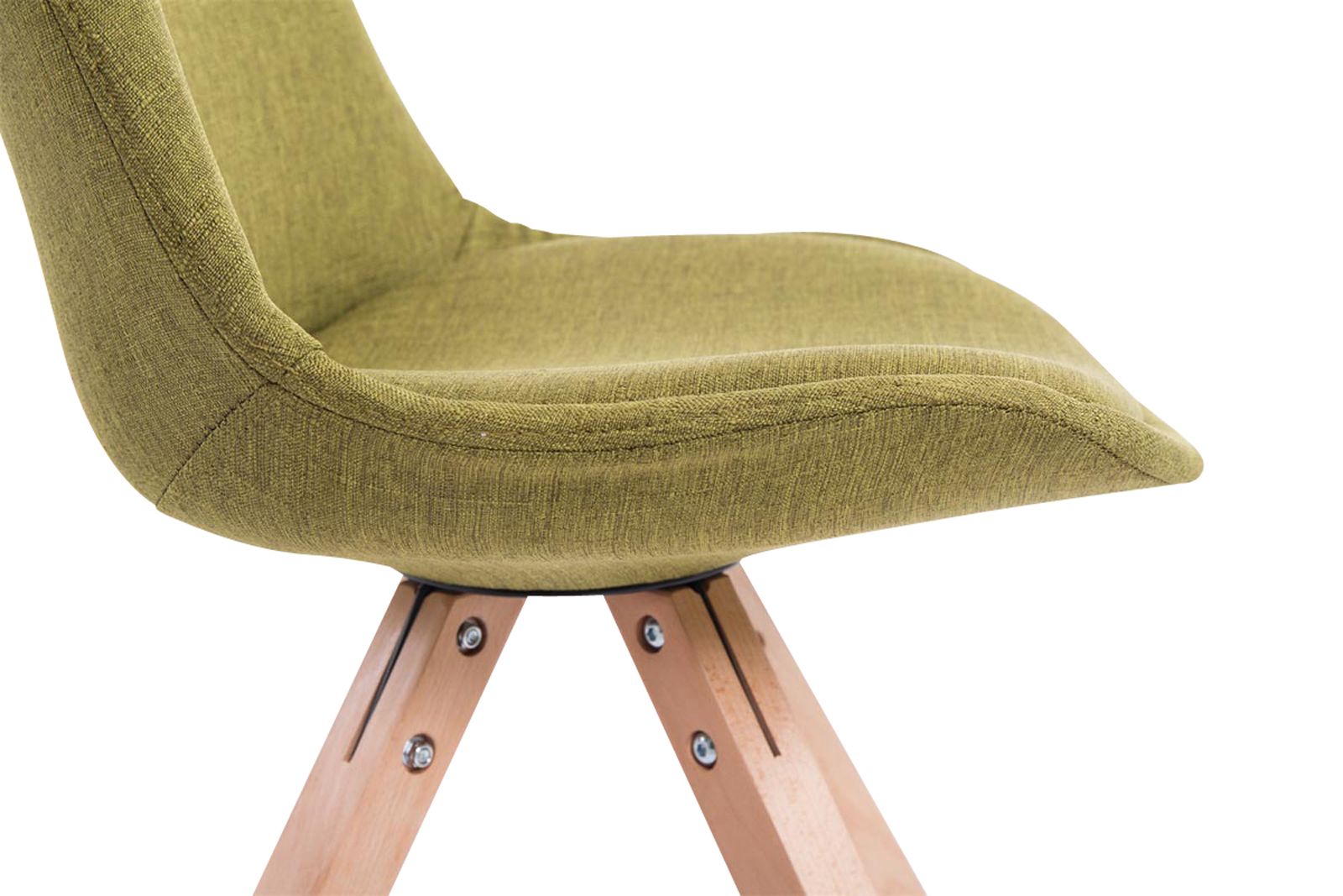 Set di 4 sedie per visitatori Toulouse Fabric Square