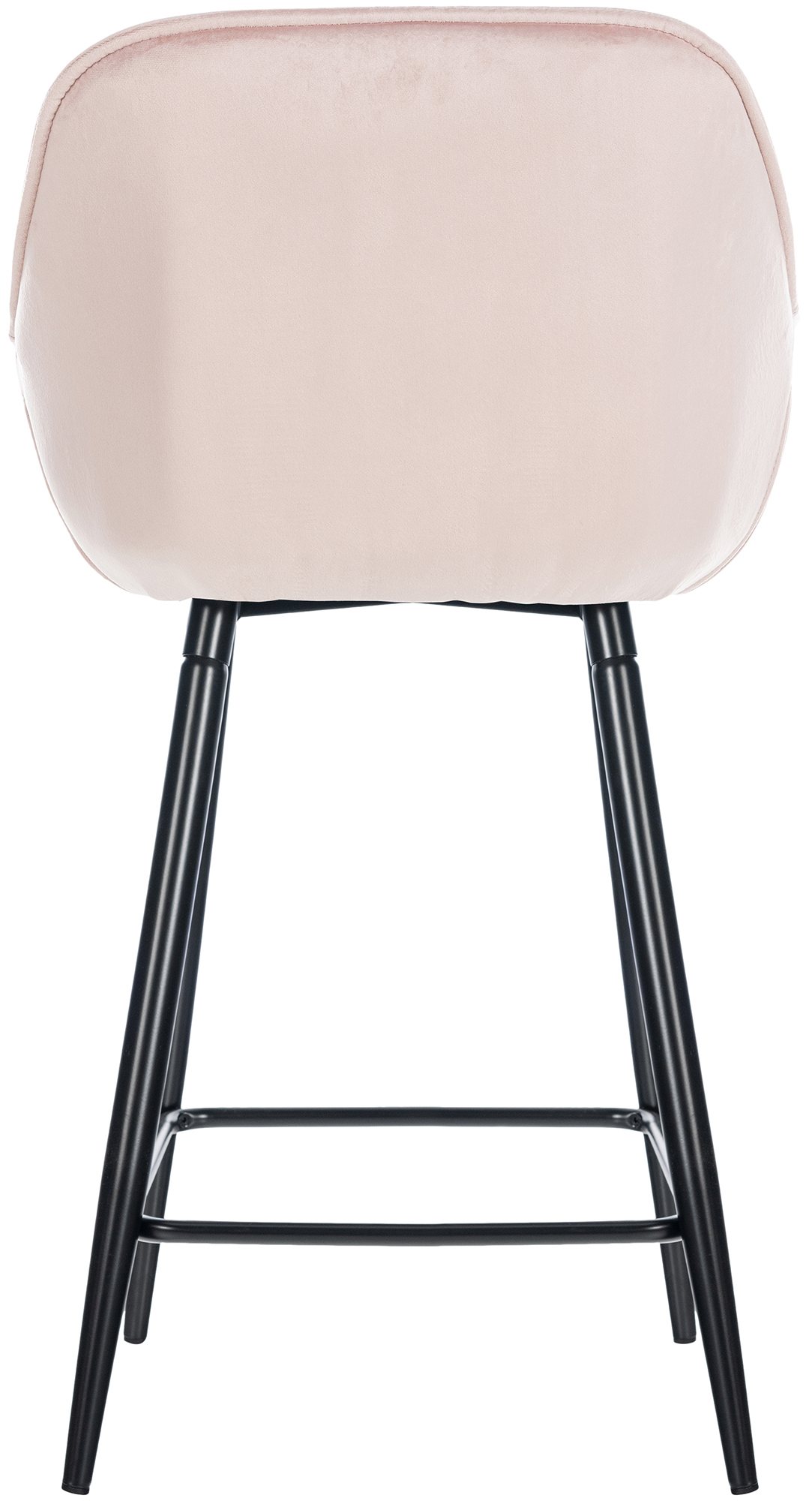 Sgabello da bar Gibson in velluto altezza seduta 76 cm