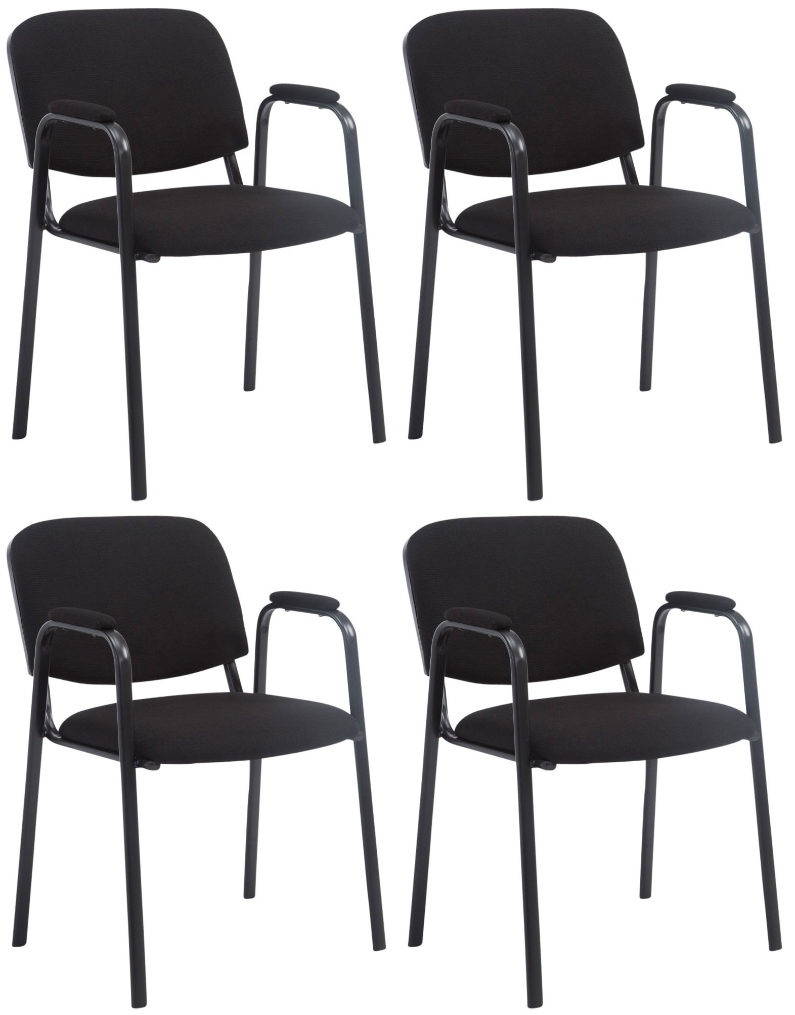 Set 4 Sedie Impilabili Ken Pro in Tessuto