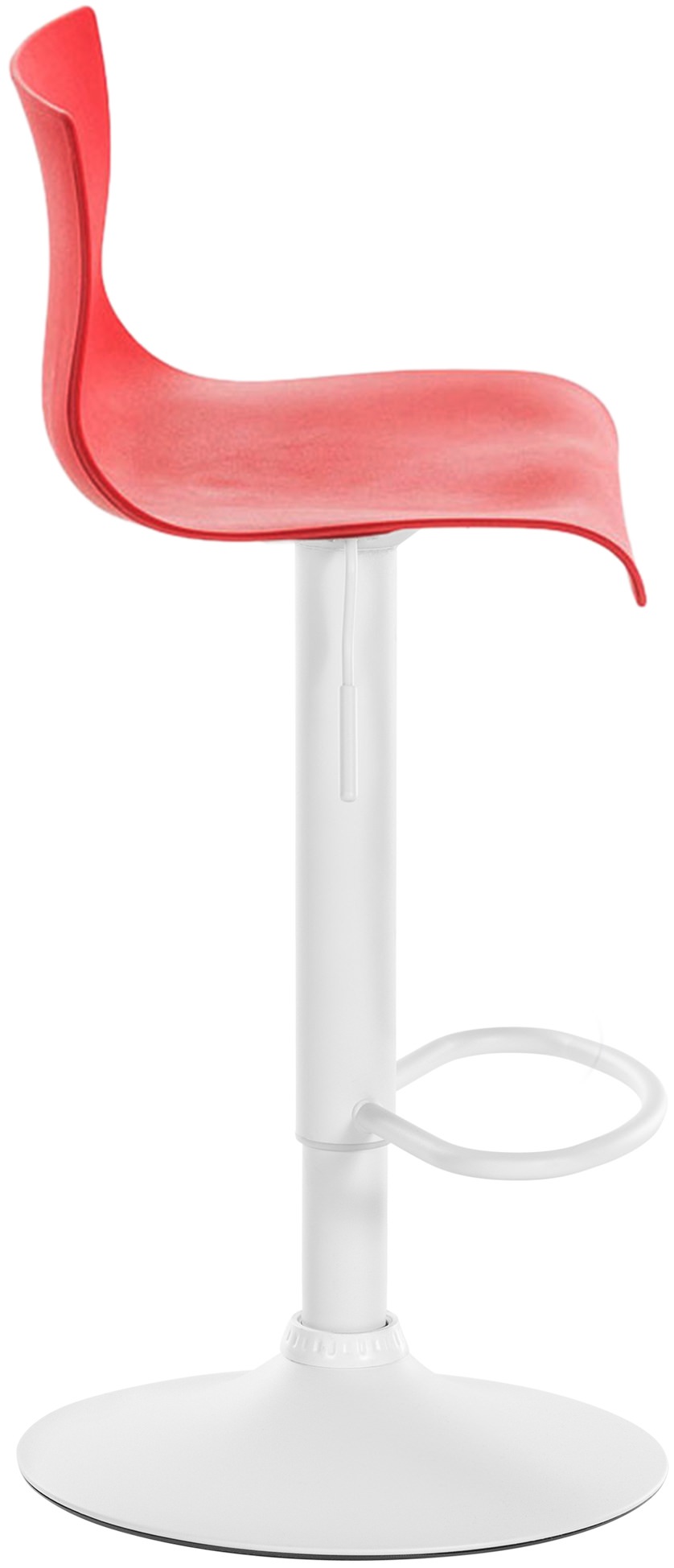 Sgabello Hover in polipropilene e metallo