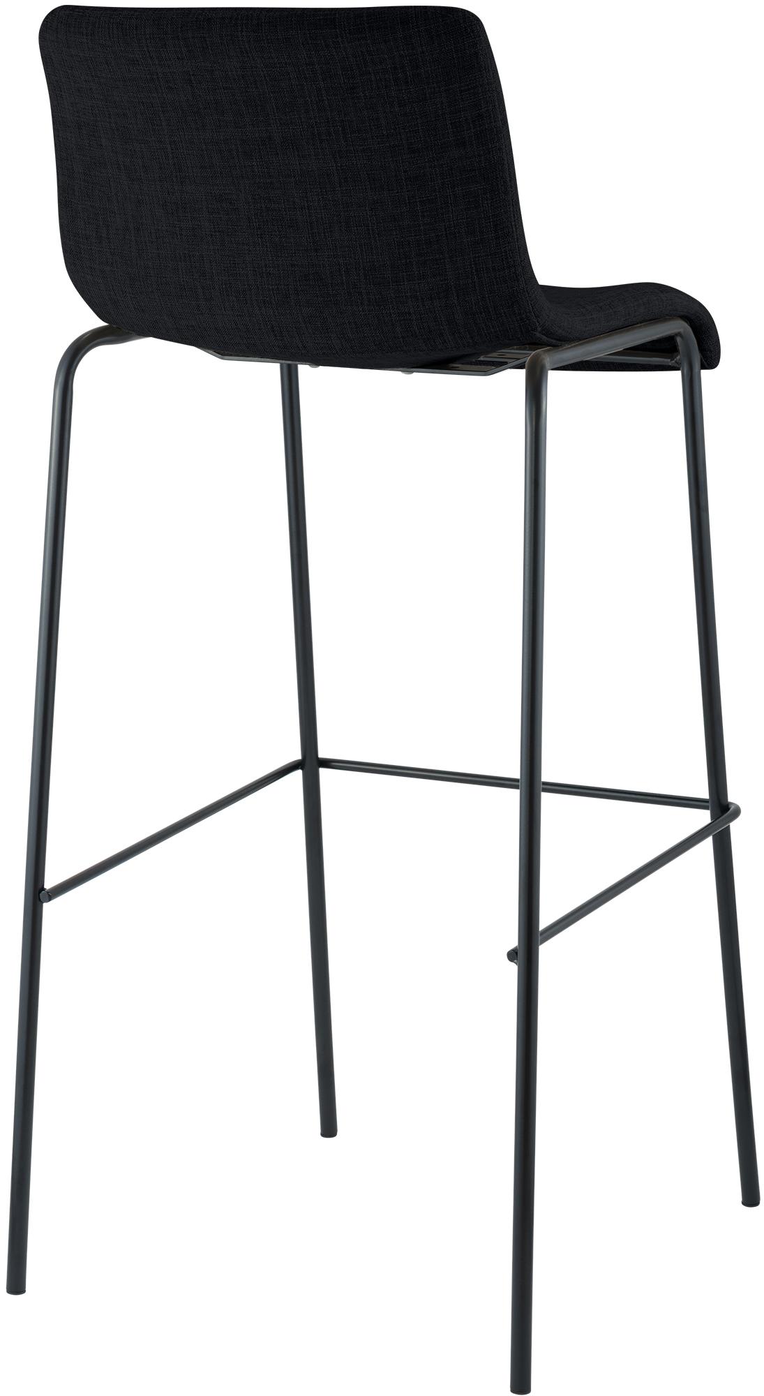 Set da 2 sgabelli da bar Hover in tessuto con base a 4 gambe