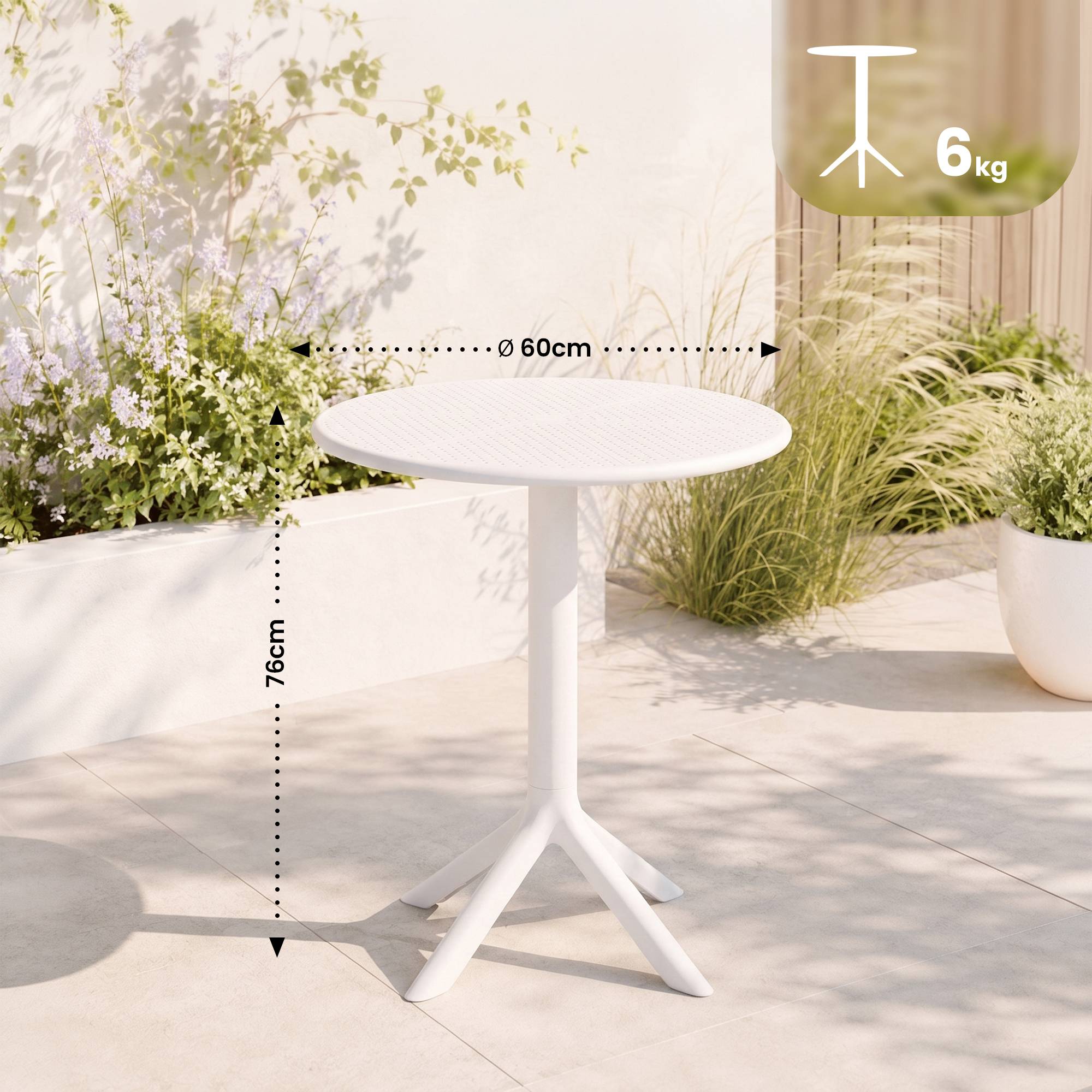 Tavolo Lacota rotondo 60 cm