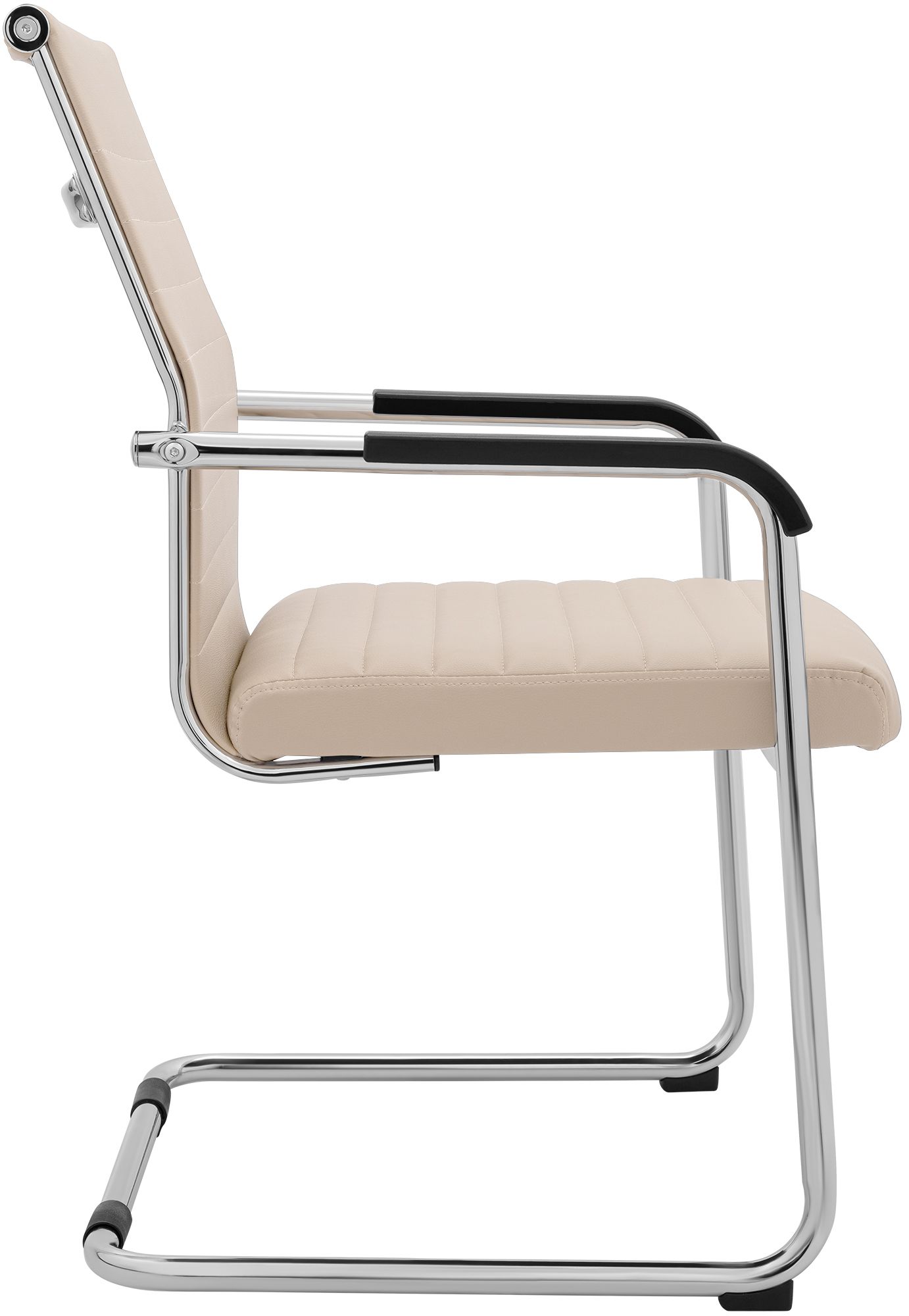 Sedia cantilever Hakon in similpelle