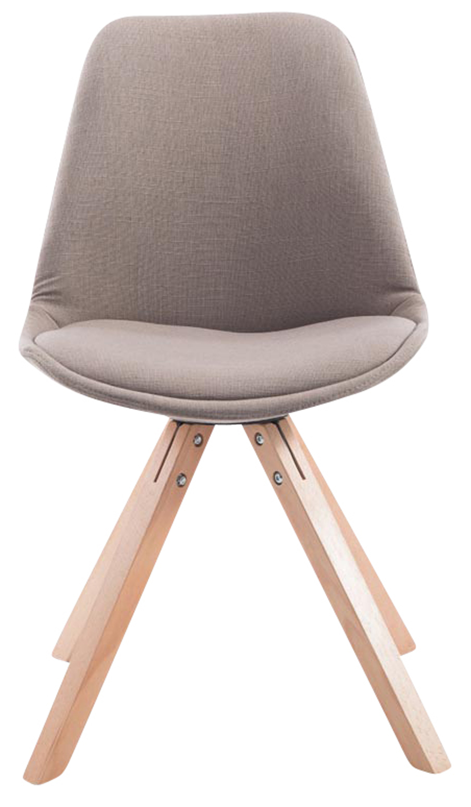 Set di 4 sedie per visitatori Toulouse Fabric Square