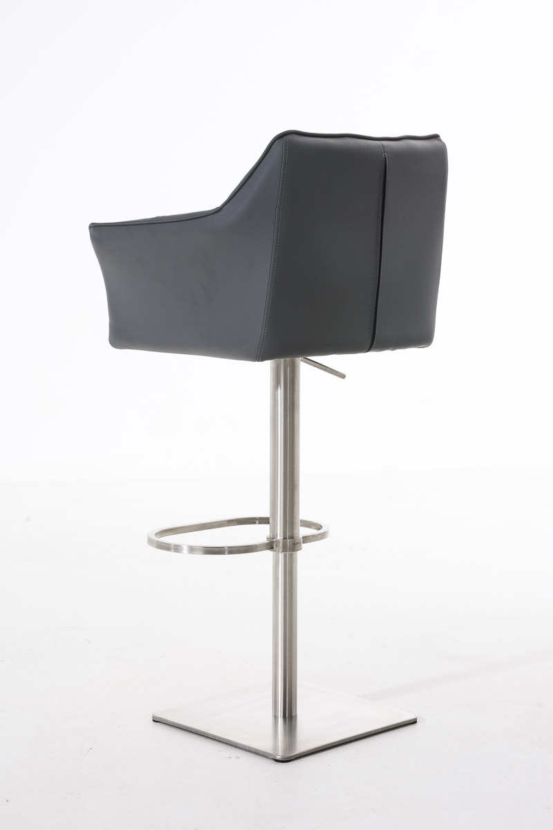 Sgabello da bar Damaso con rivestimento in similpelle