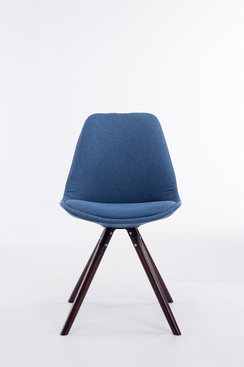 Sedia Toulouse in stoffa gambe tonde