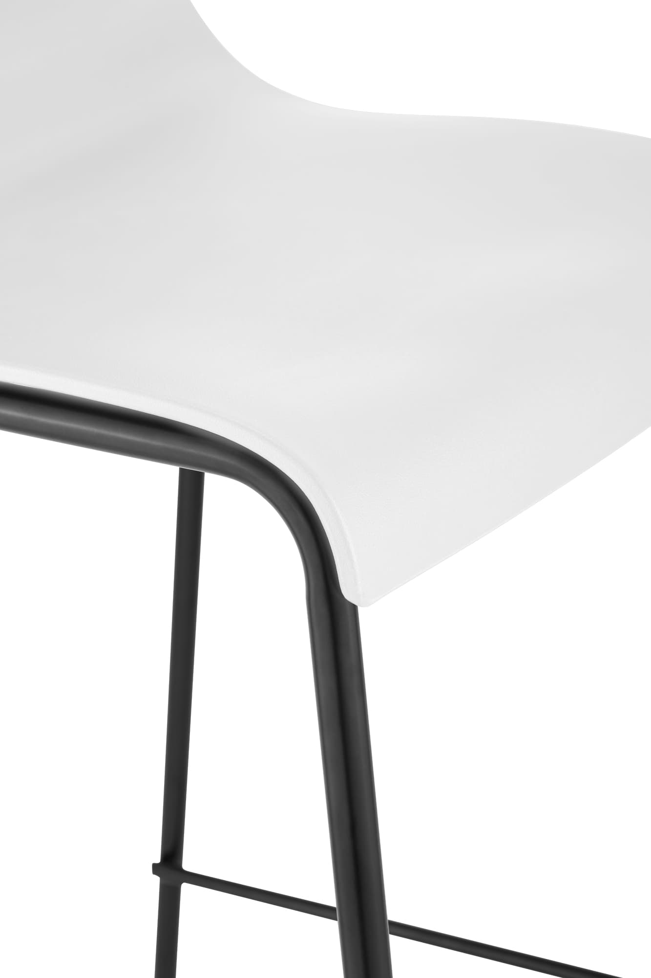 Set di 2 sgabelli da bar Hover in plastica con base a 4 gambe