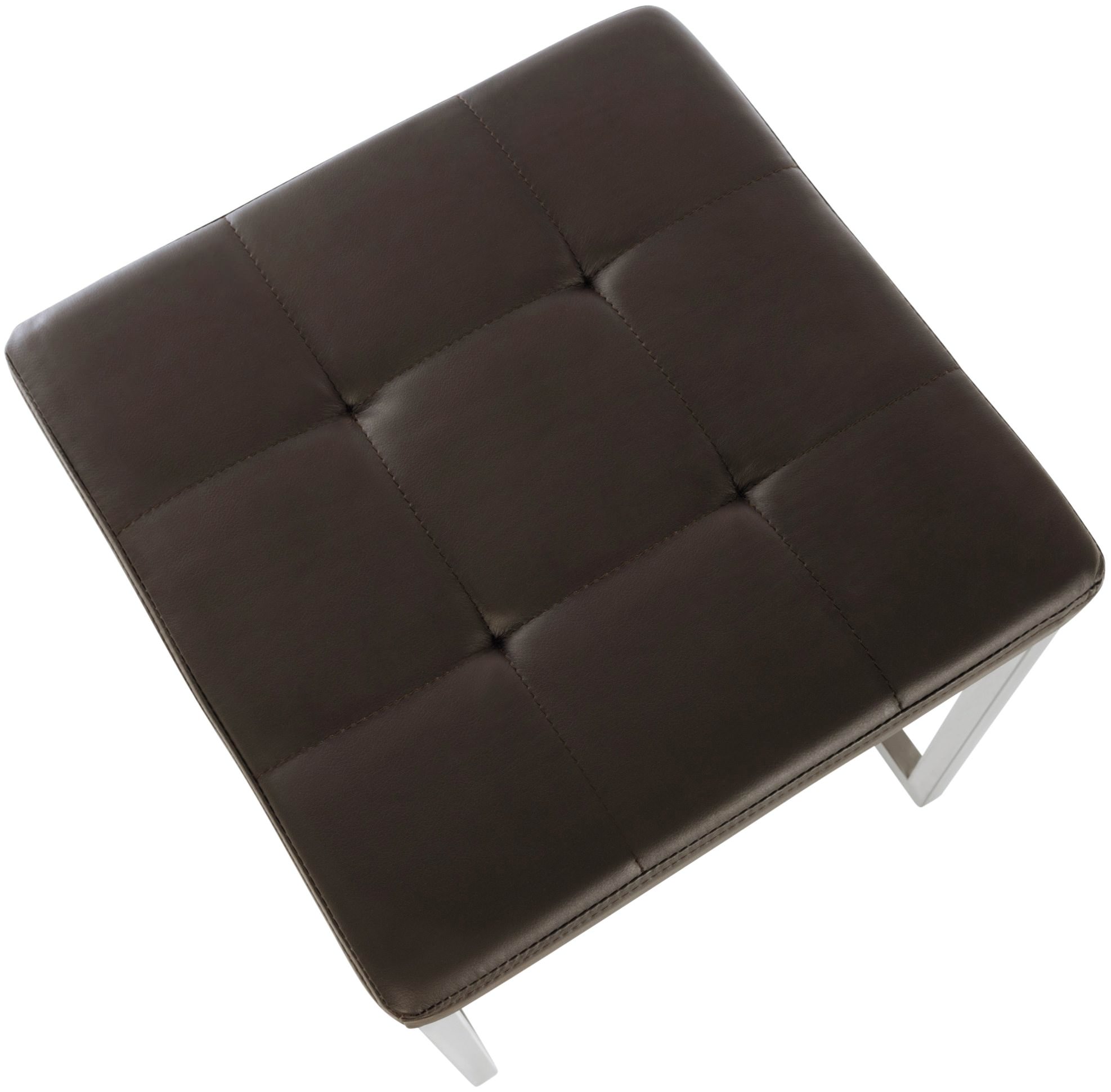 Set di 2 sgabelli in acciaio inox Barci