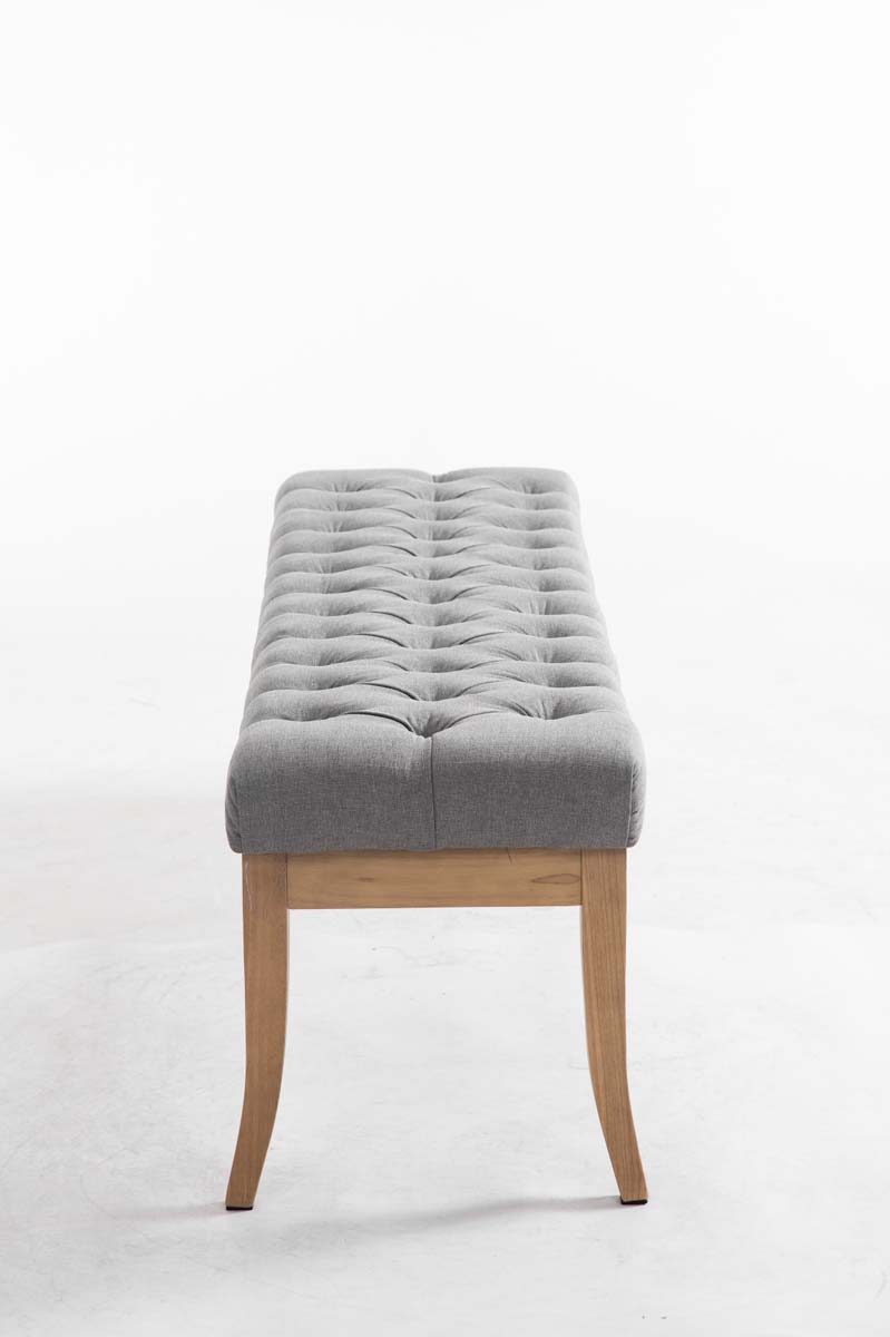 Panca design RAMSES in legno chiaro antico tessuto