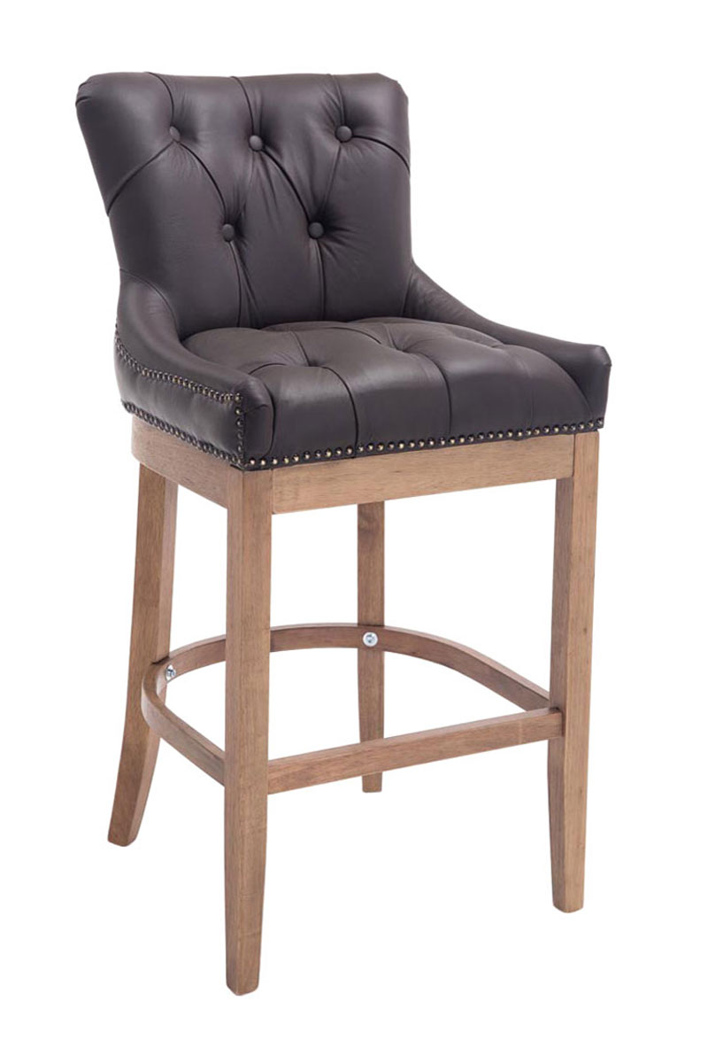 Set 2 sgabelli Lakewood in vera pelle