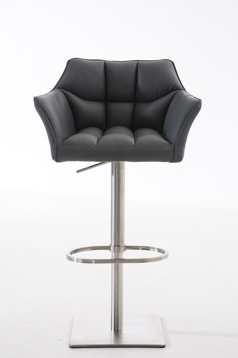 Sgabello da bar Damaso con rivestimento in similpelle