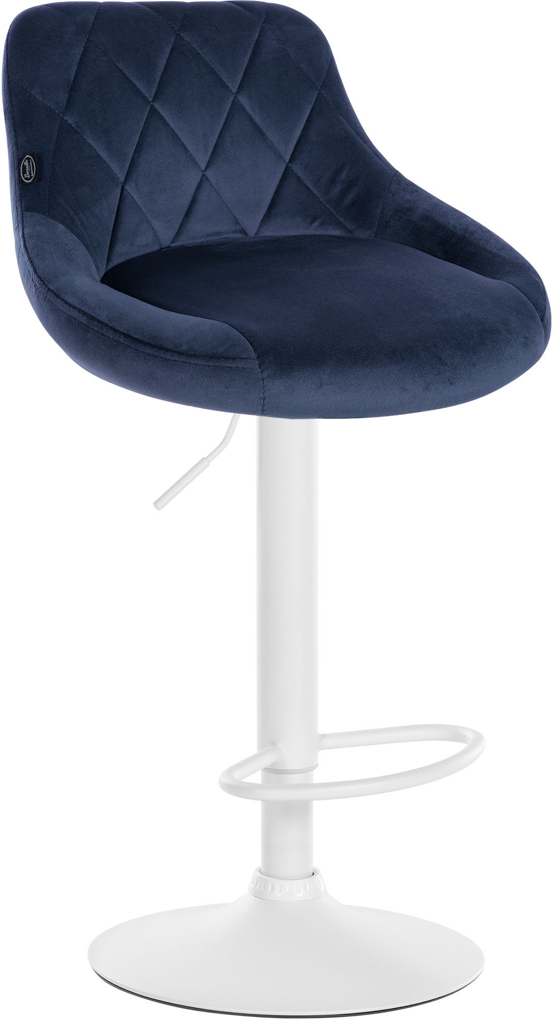 Set di 2 sgabelli da bar Lazio Velvet