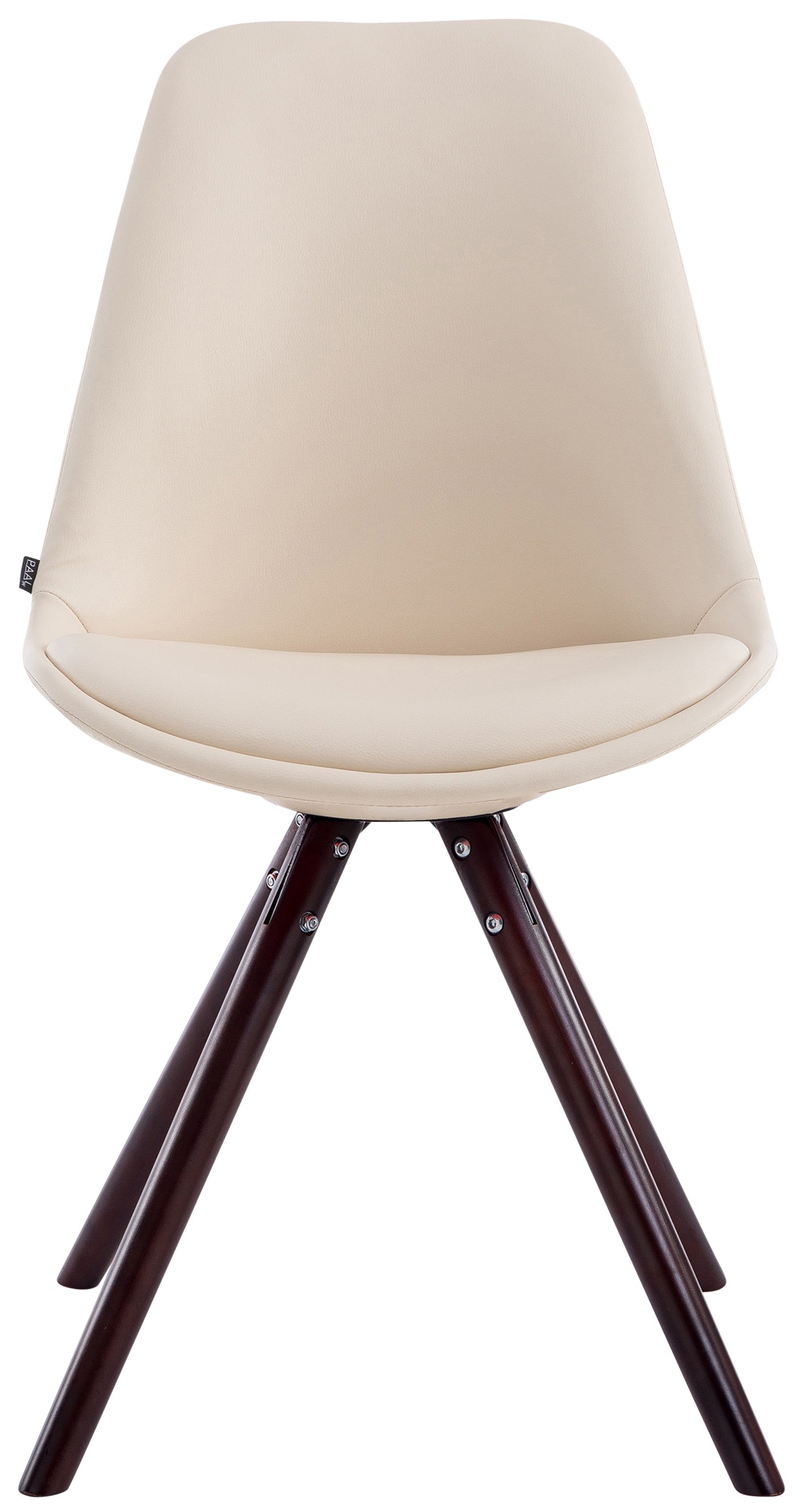 Sedia visitatore Laval in similpelle gambe tonde