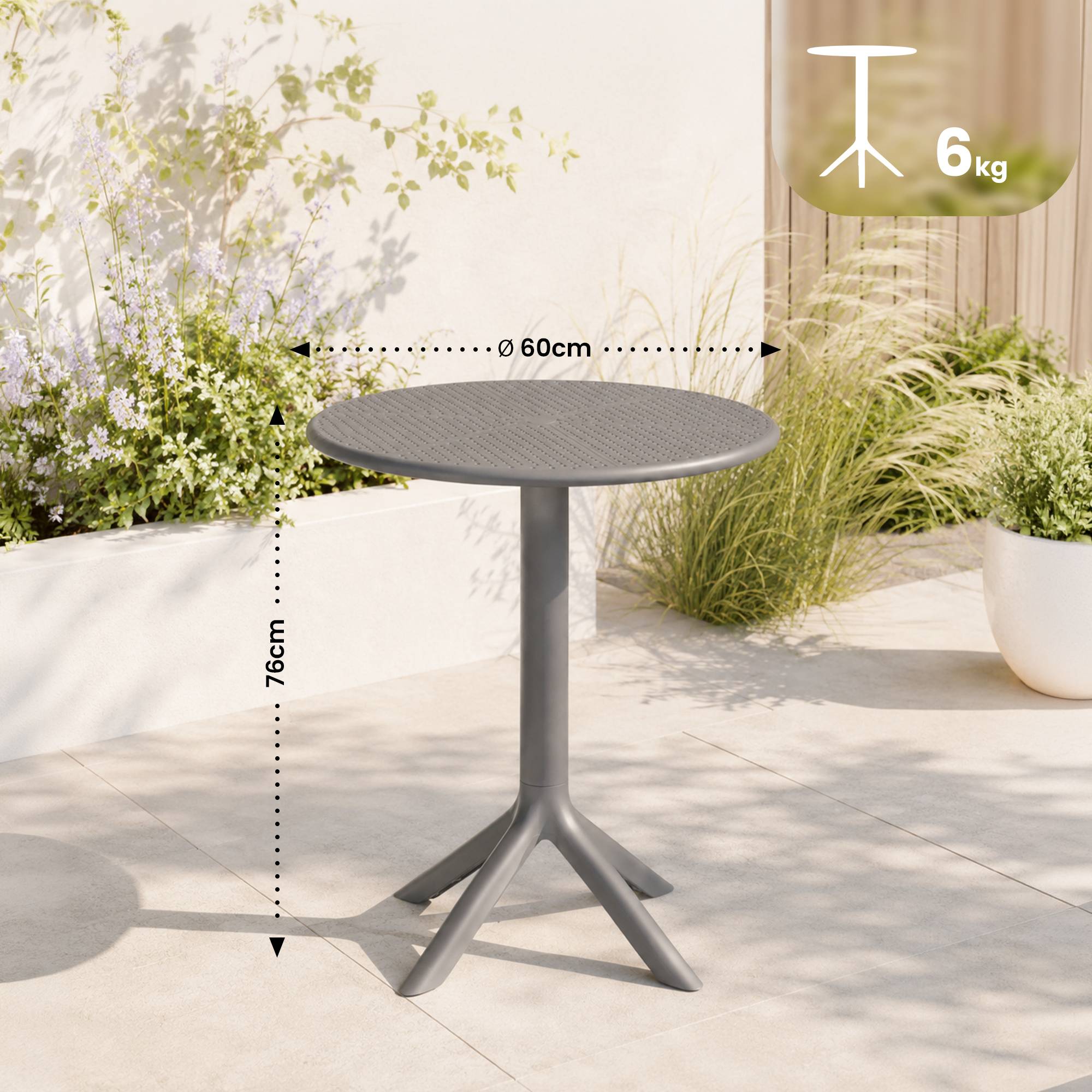 Tavolo Lacota rotondo 60 cm