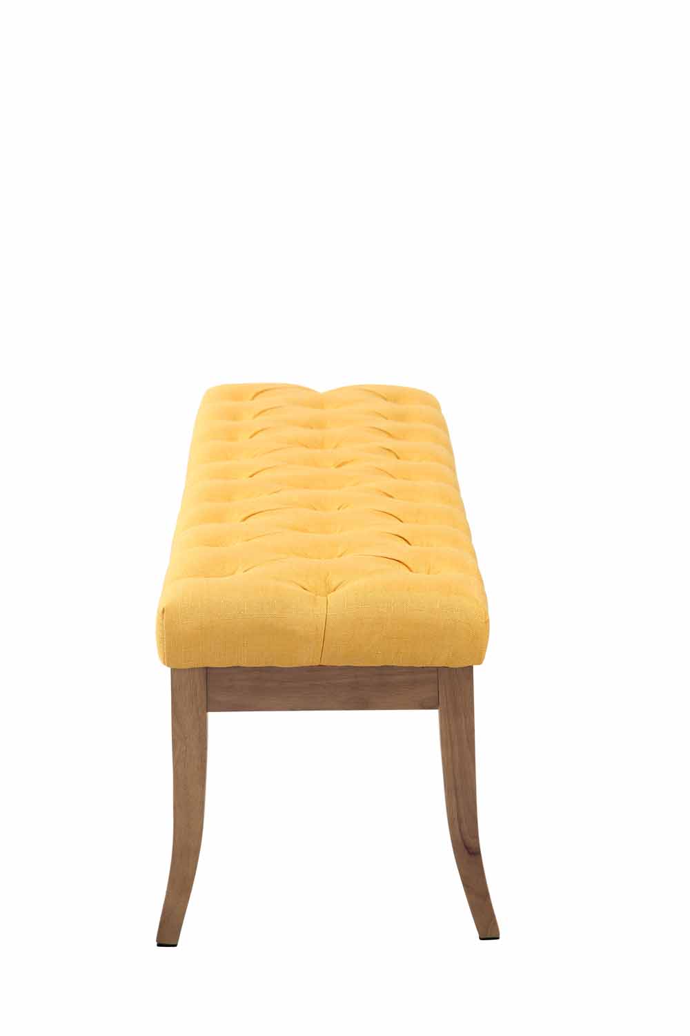Panca design RAMSES in legno chiaro antico tessuto