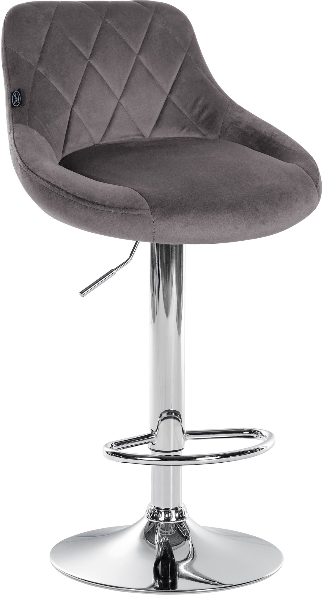 Set di 2 sgabelli da bar Lazio Velvet