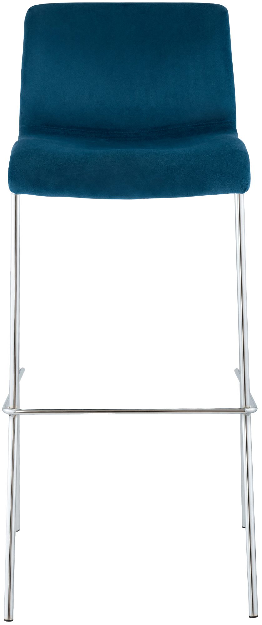 Sgabello da Bar Hover, Velluto, Gambe Cromate