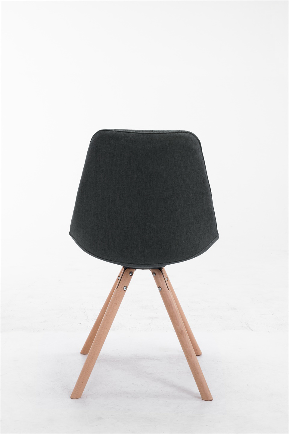 Sedia Toulouse in stoffa gambe tonde