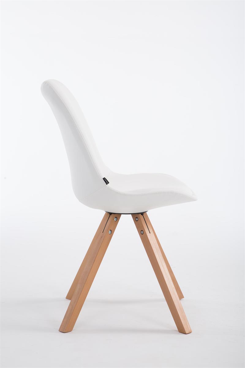 Sedia pranzo Laval in similpelle gambe quadrate