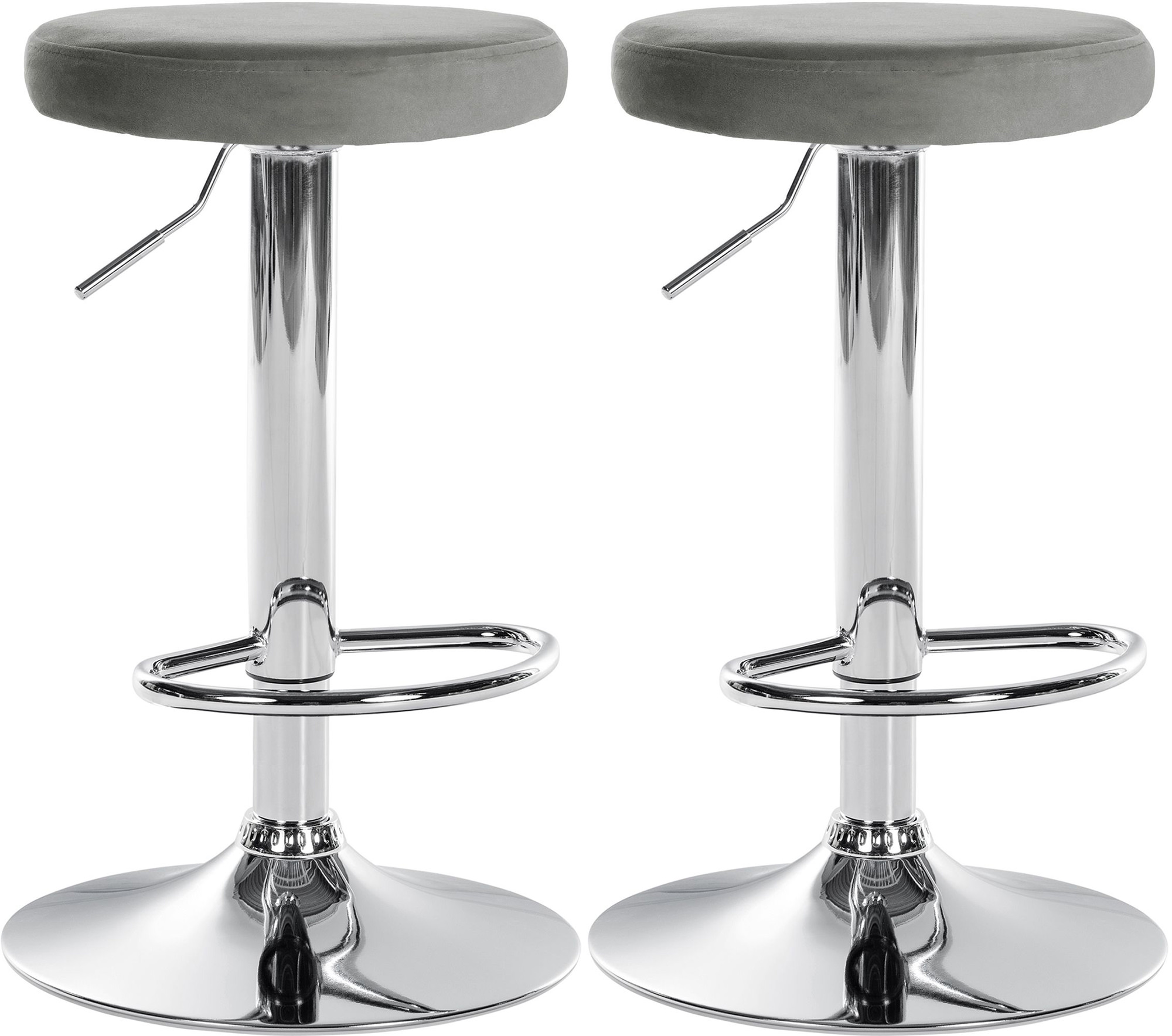 Set di 2 sgabelli da bar Ponte velvet
