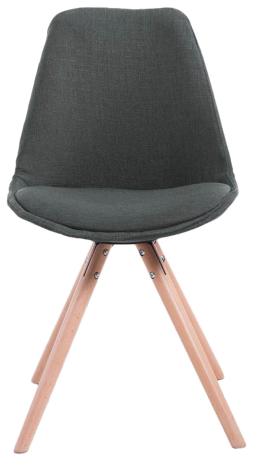 Set di 4 sedie per visitatori Toulouse Fabric Round