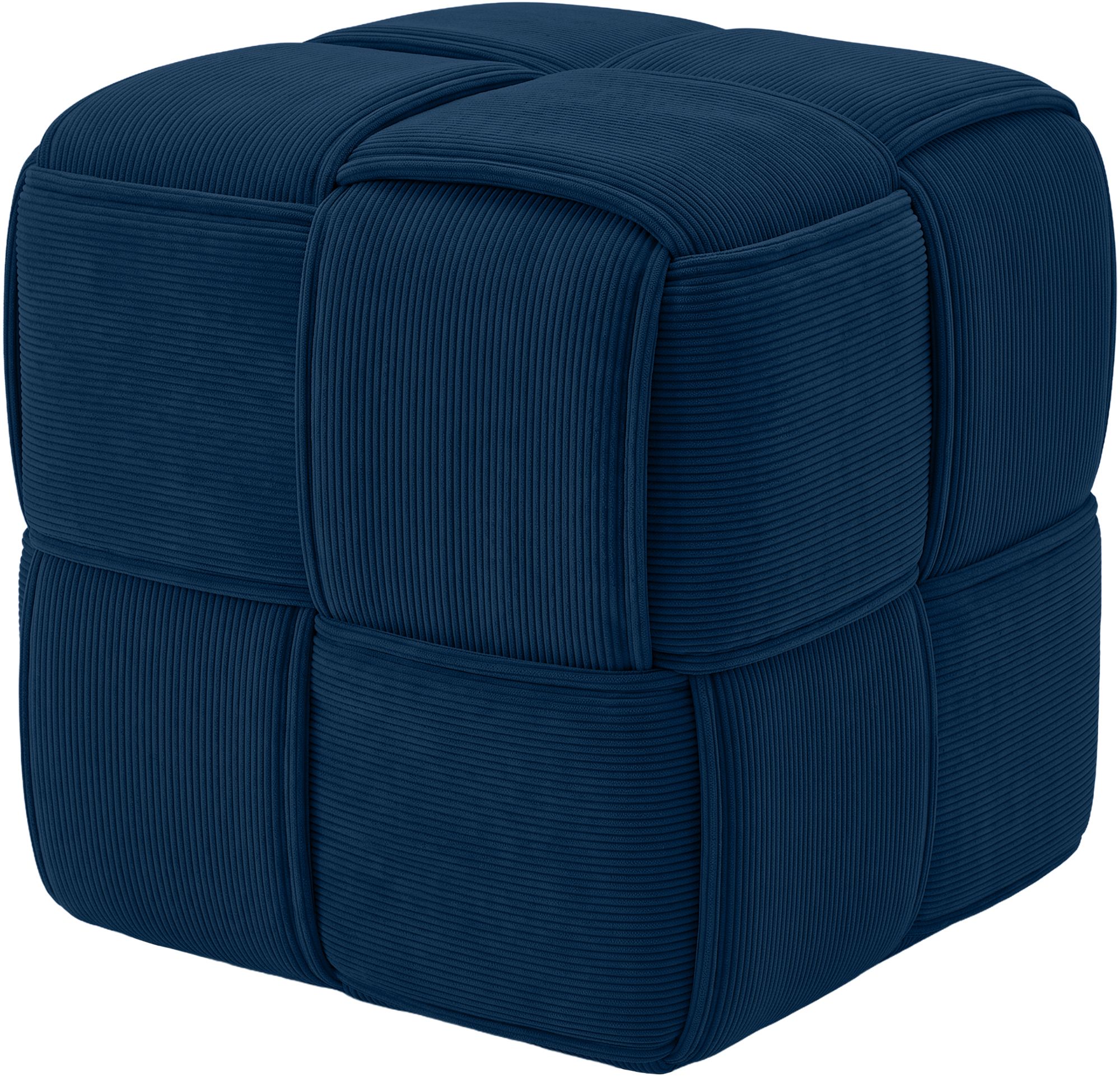 Pouf Forinta in velluto a coste