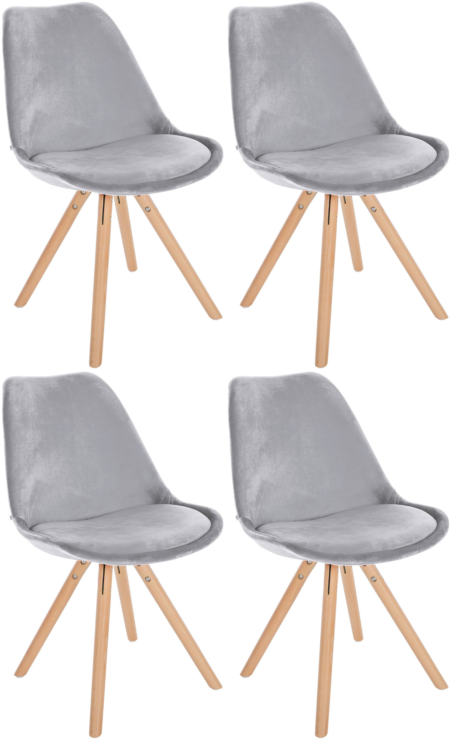 Set di 4 sedie Sofia Velvet