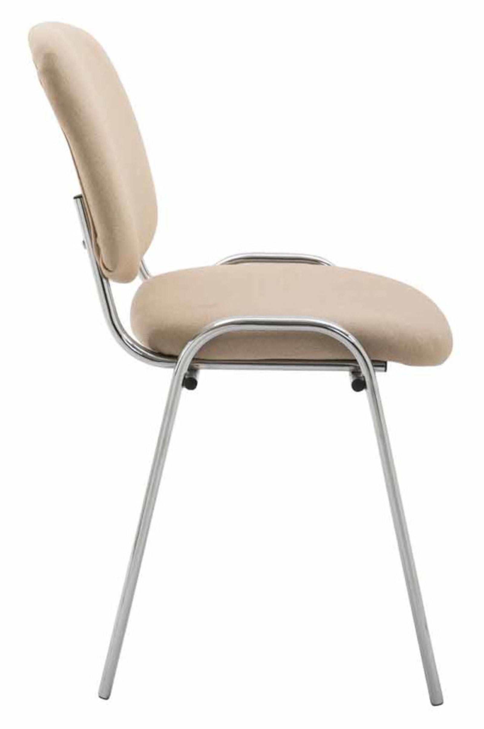 Set di 4 sedie Ken Chrome in tessuto
