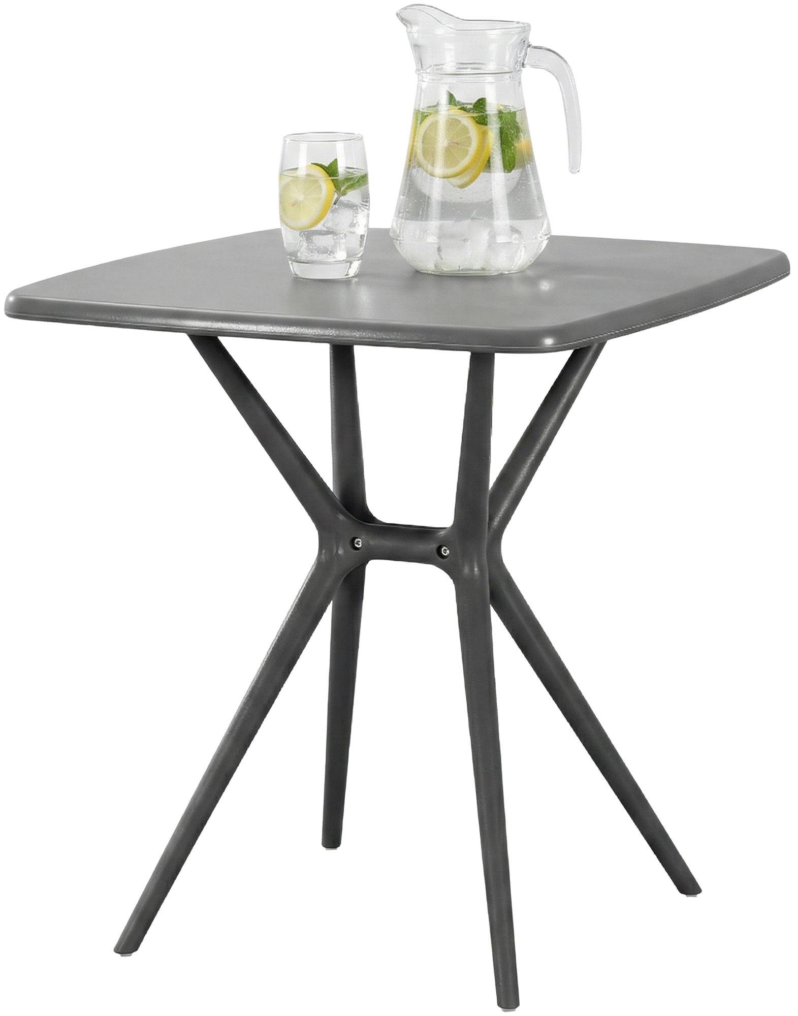 Tavolo da giardino Becky quadrato 72 x 72 cm